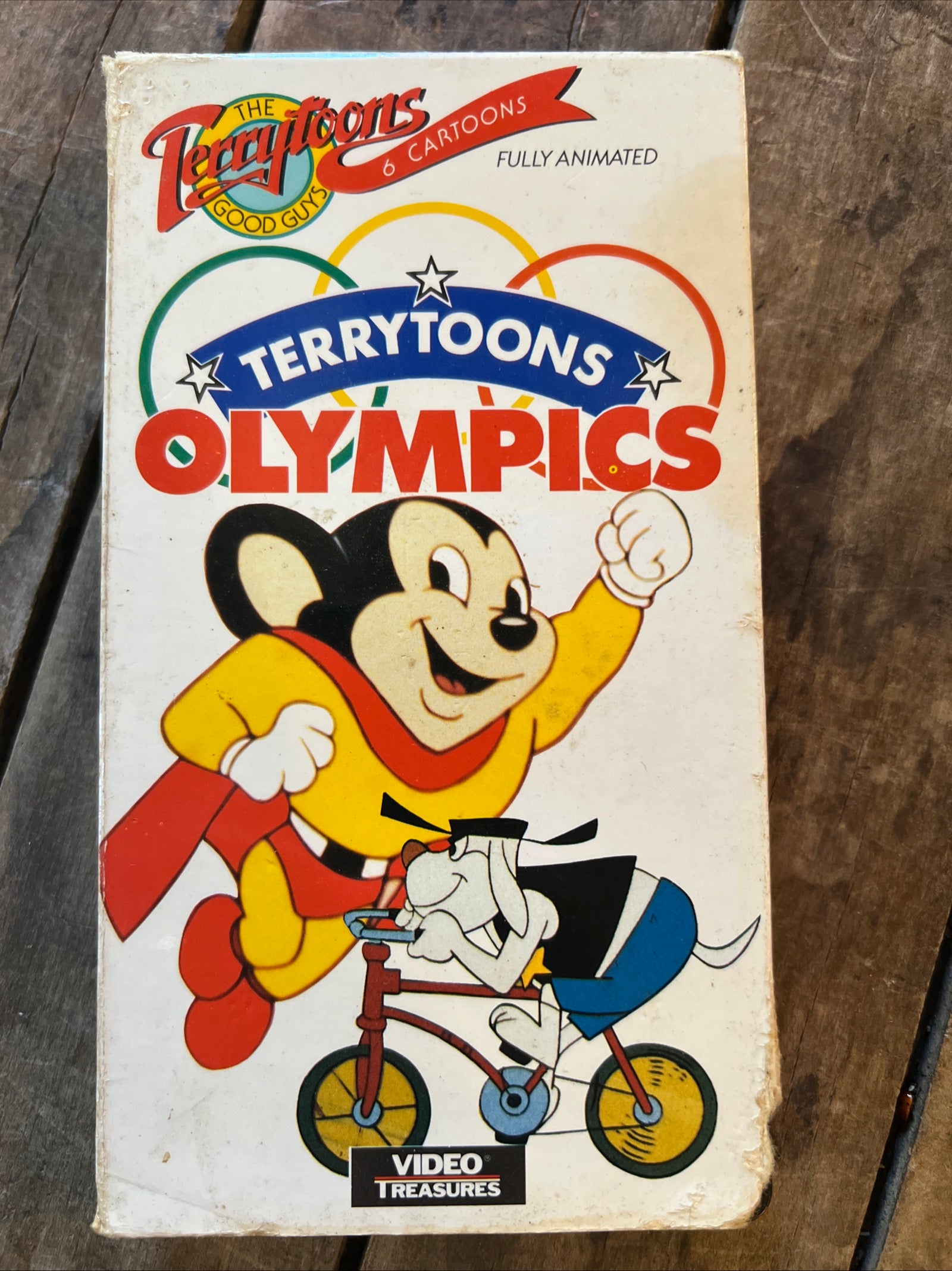 Terrytoons Olympics ( VHS 1983 ) Good Guys 6 Cartoons - Video Treasures