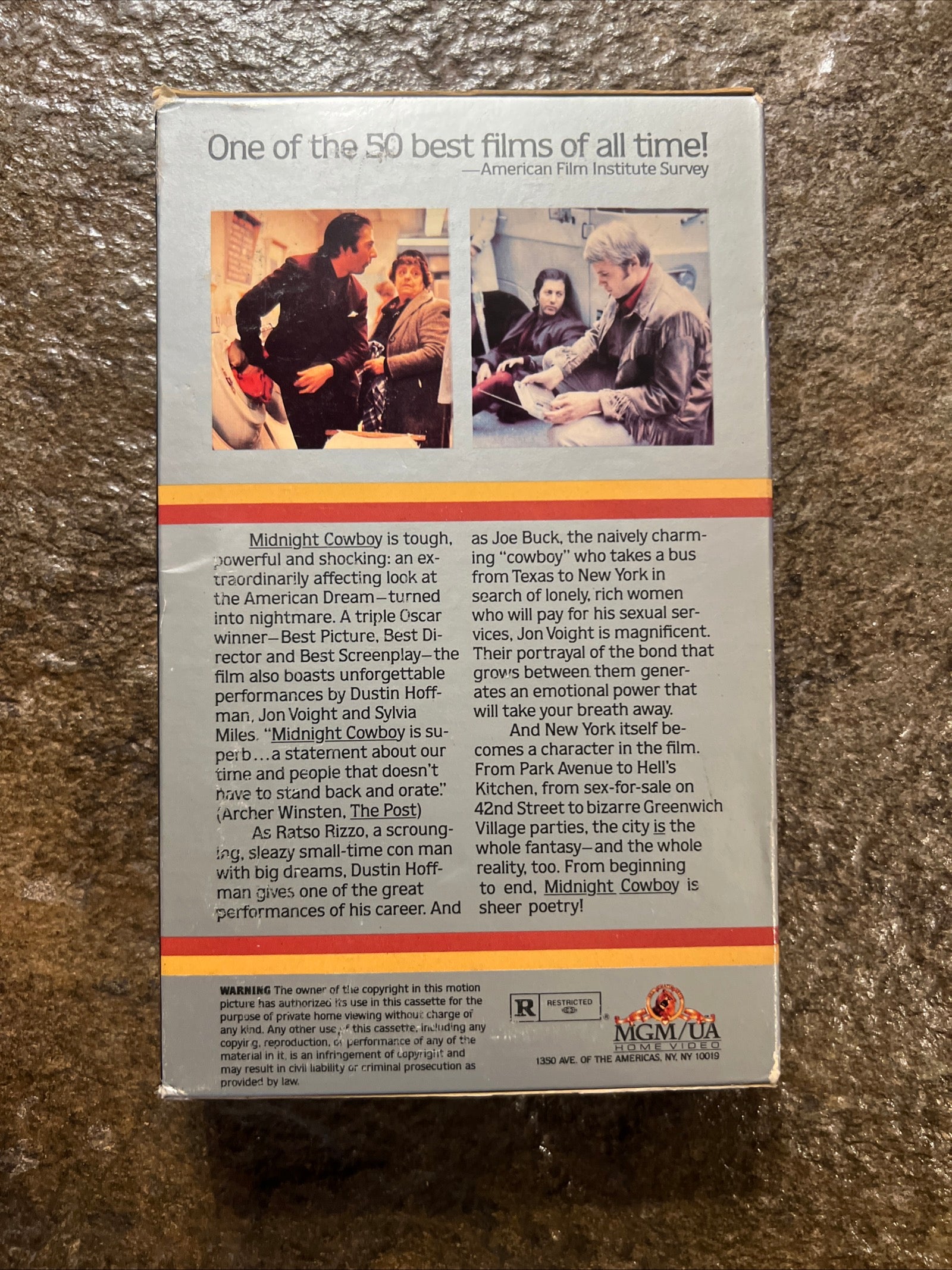 Midnight Cowboy ( BIG BOX VHS 1969) Buddy Drama [R]