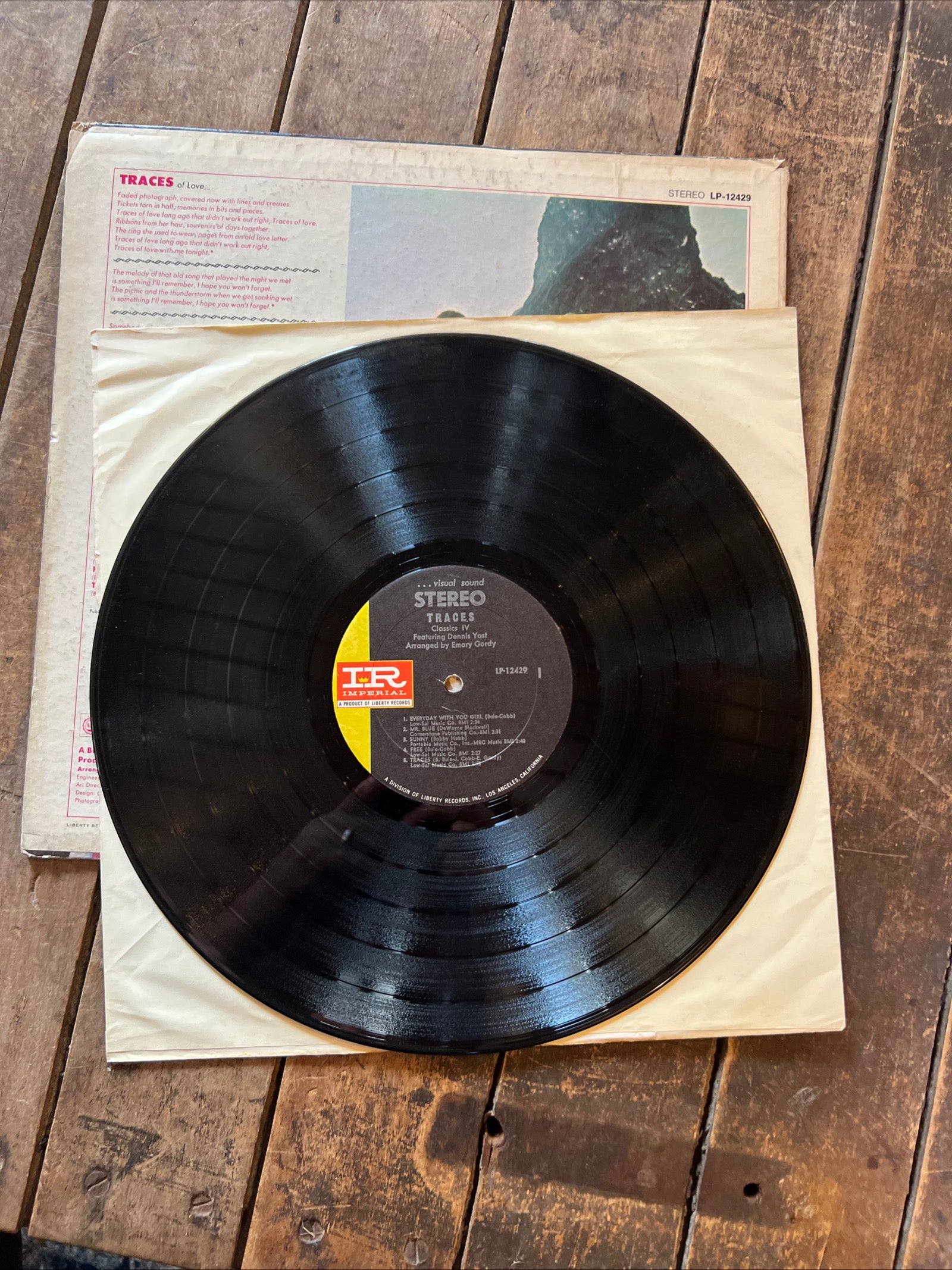 TRACES - Classics IV - 1969 Imperial Records - Vinyl LP Record