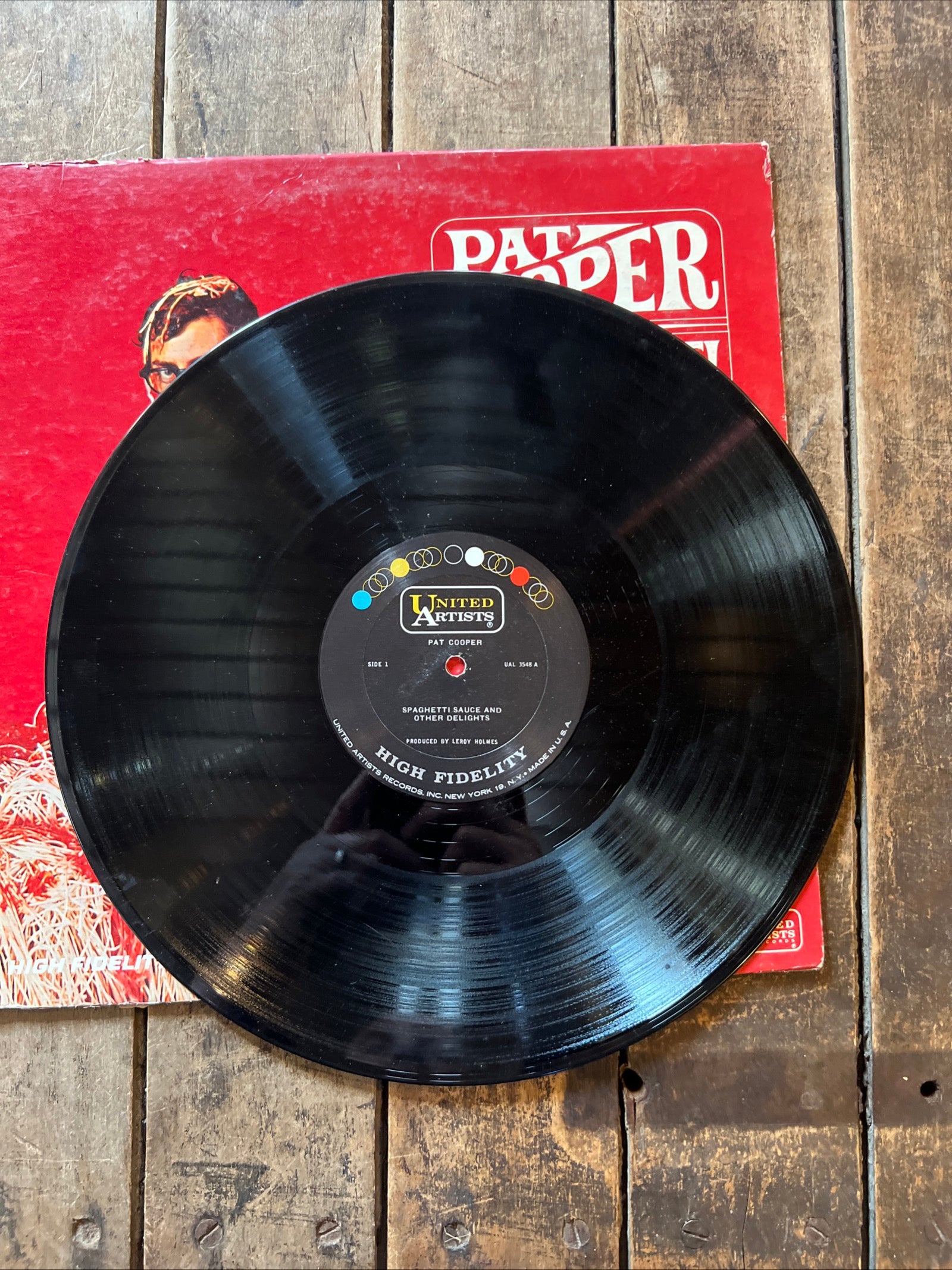 Pat Cooper - Spaghetti Sauce & Other Delights - 1966 United Artists Records - Vinyl LP Record