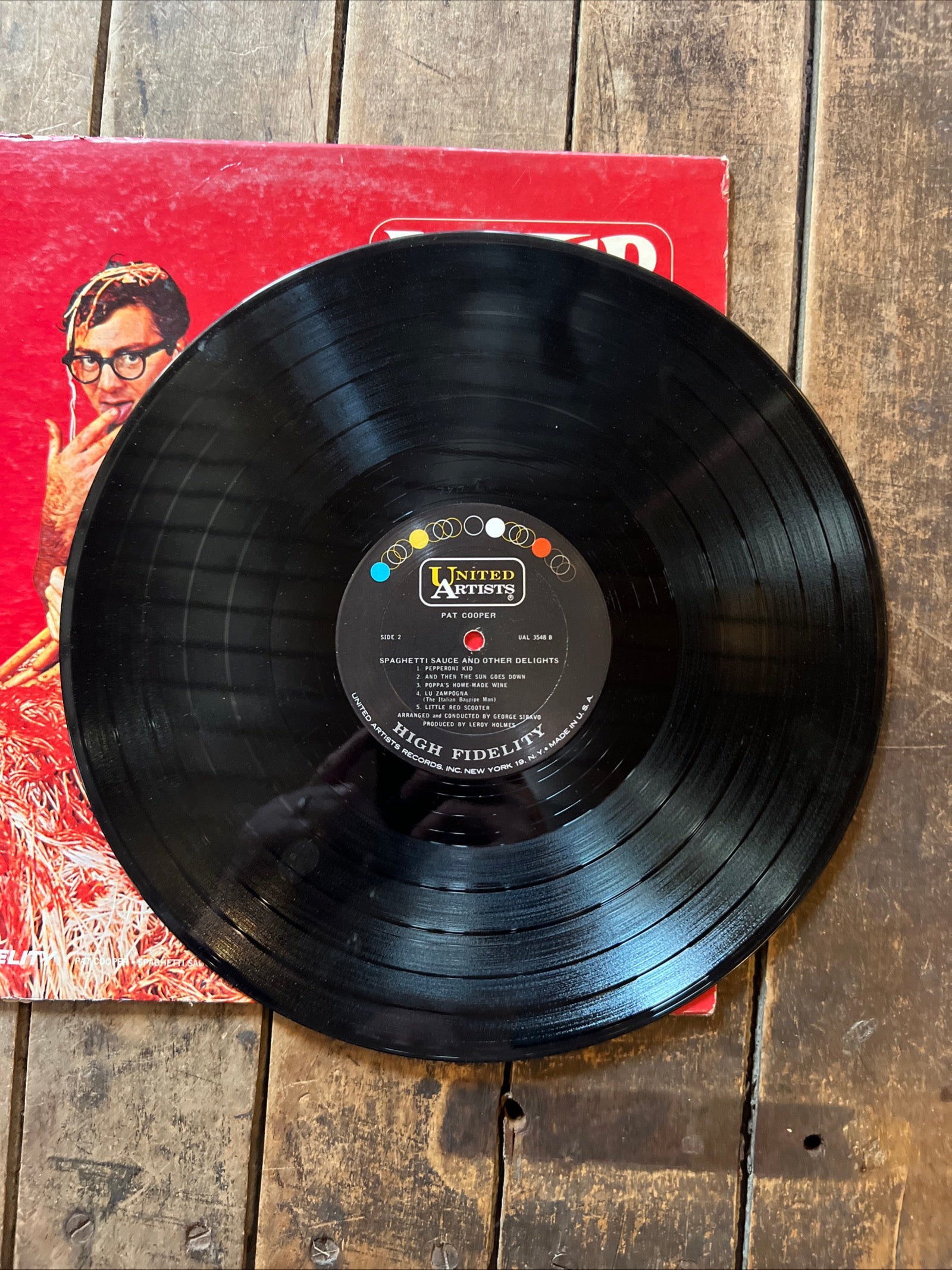 Pat Cooper - Spaghetti Sauce & Other Delights - 1966 United Artists Records - Vinyl LP Record