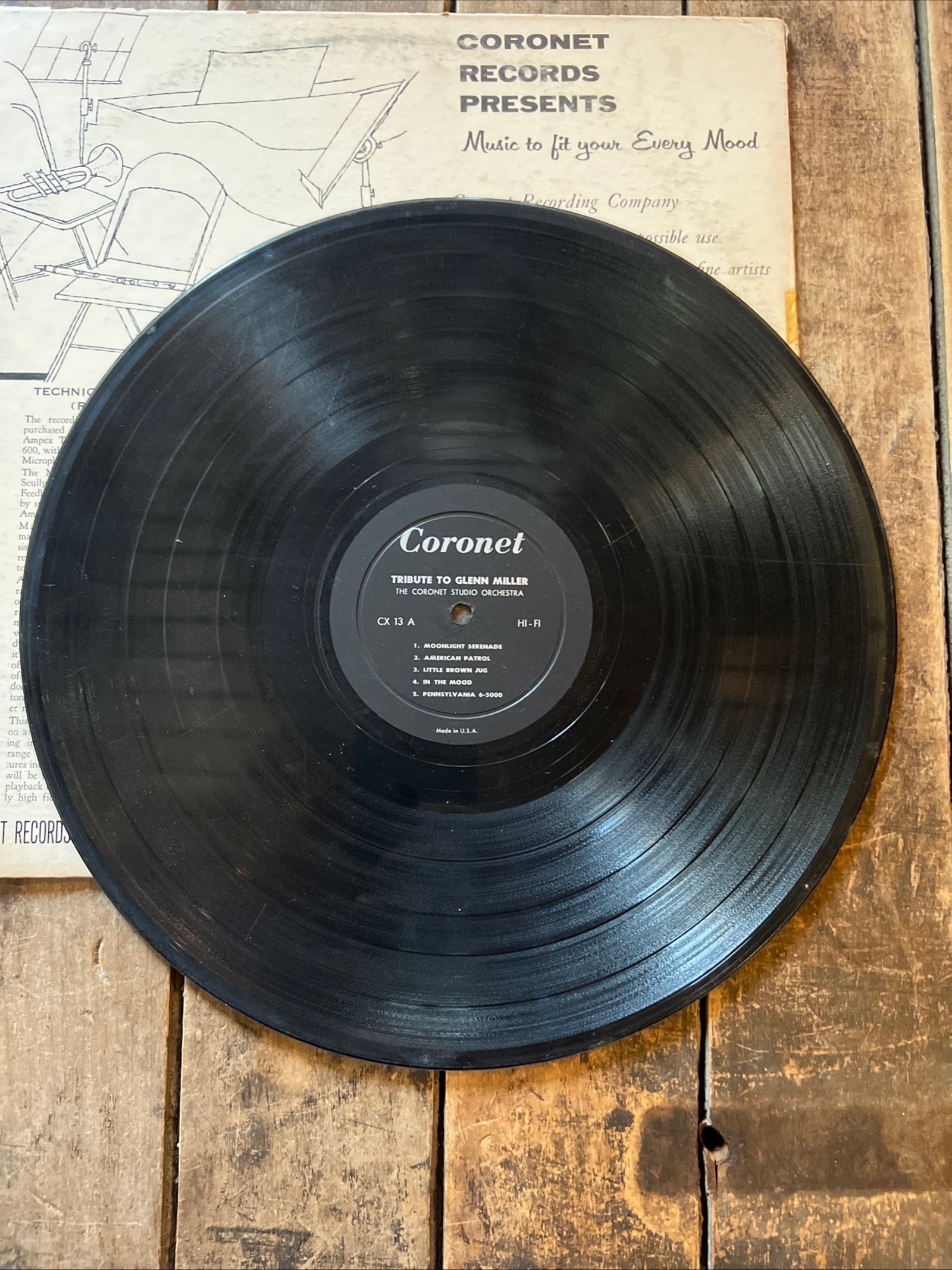 In The GLENN MILLER Mood - Tribute To Glenn Miller - 1950 Coronet Records