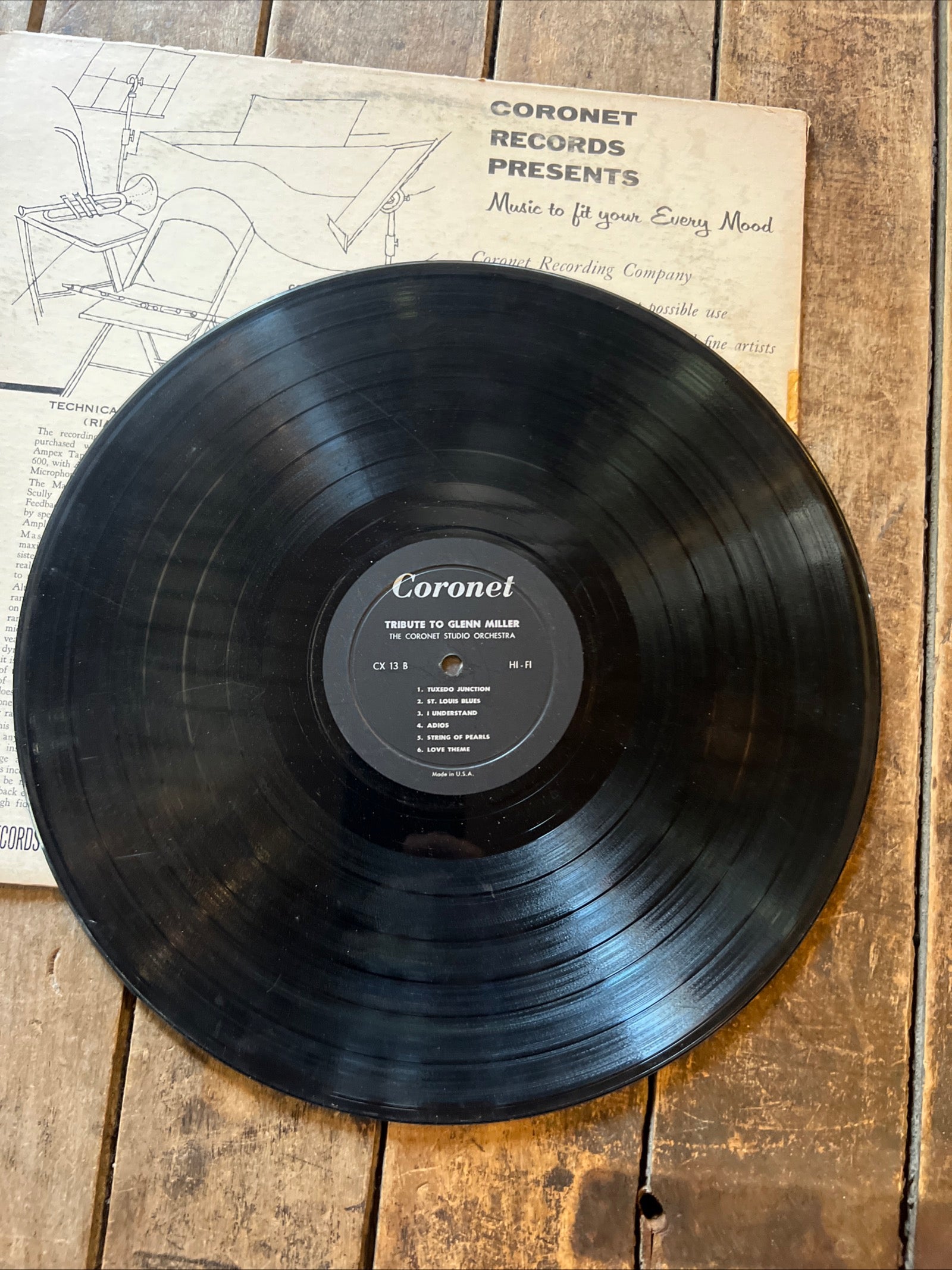 In The GLENN MILLER Mood - Tribute To Glenn Miller - 1950 Coronet Records