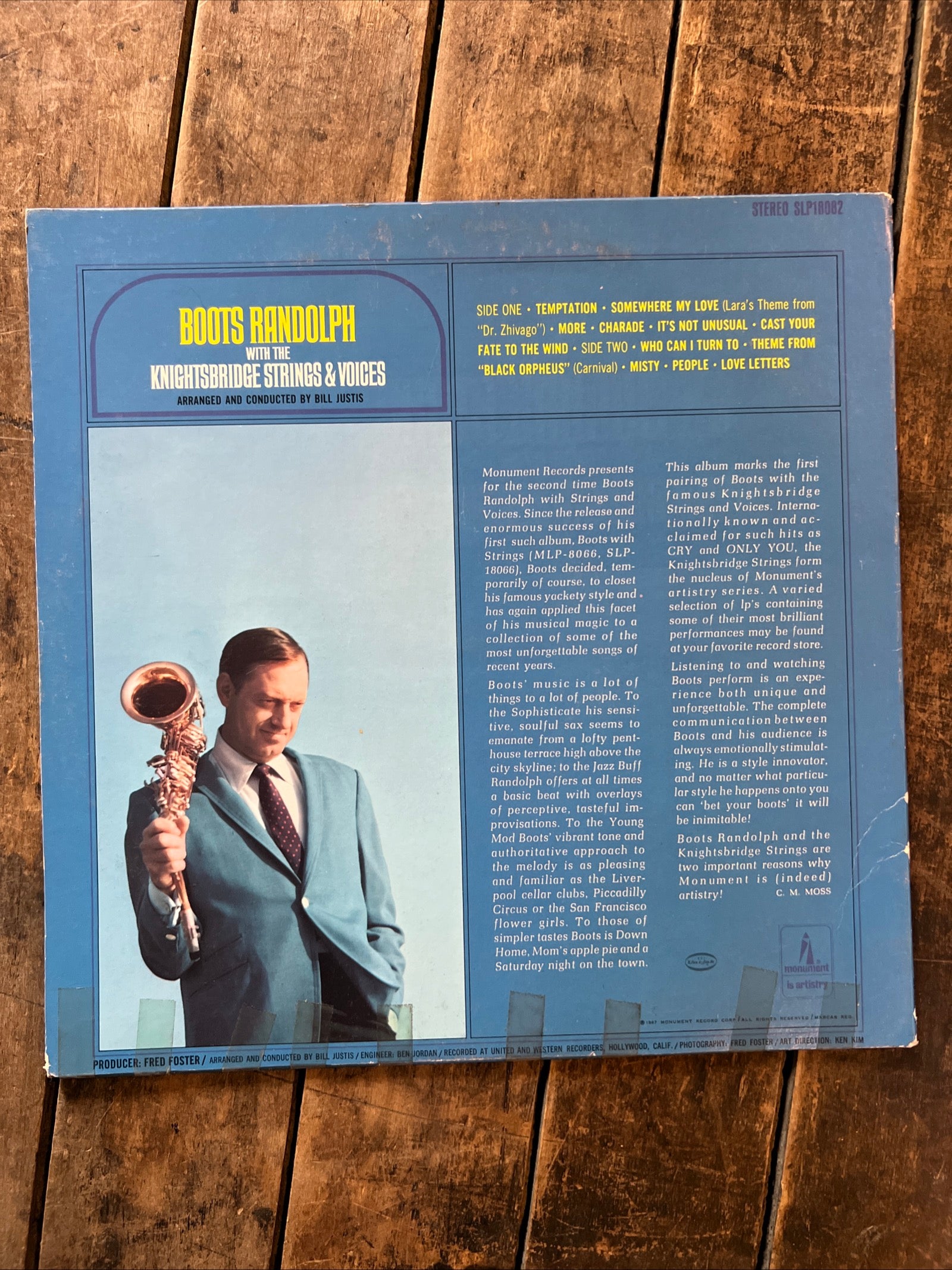 Boots Randolph with The Knightsbridge Strings - 1967 Monument Records