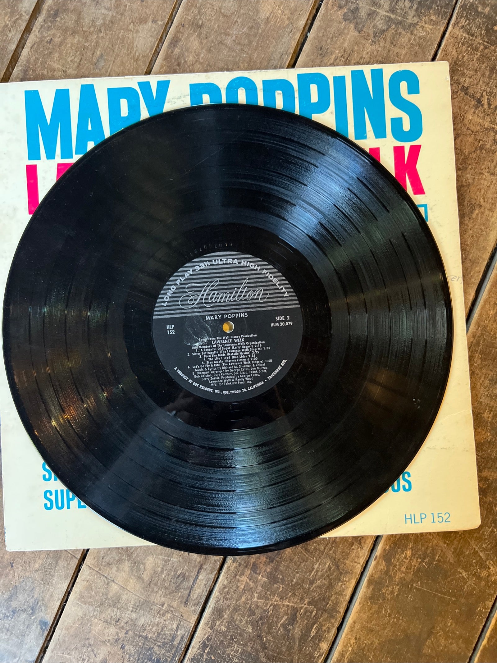 Lawrence Welk - MARY POPPINS - 1965 Hamilton Records - Vinyl Record LP Album