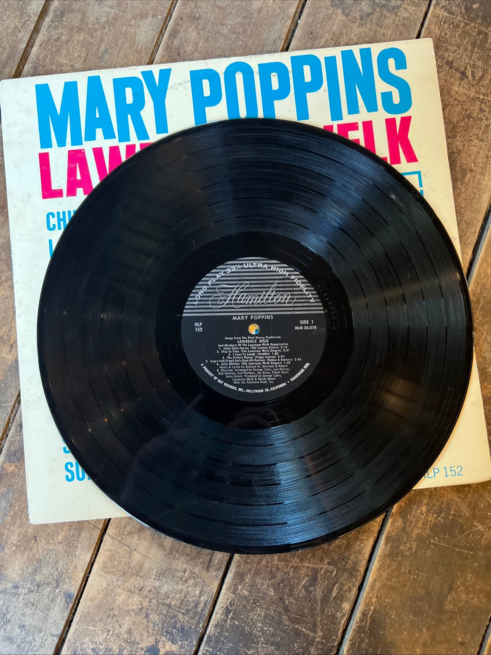 Lawrence Welk - MARY POPPINS - 1965 Hamilton Records - Vinyl Record LP Album