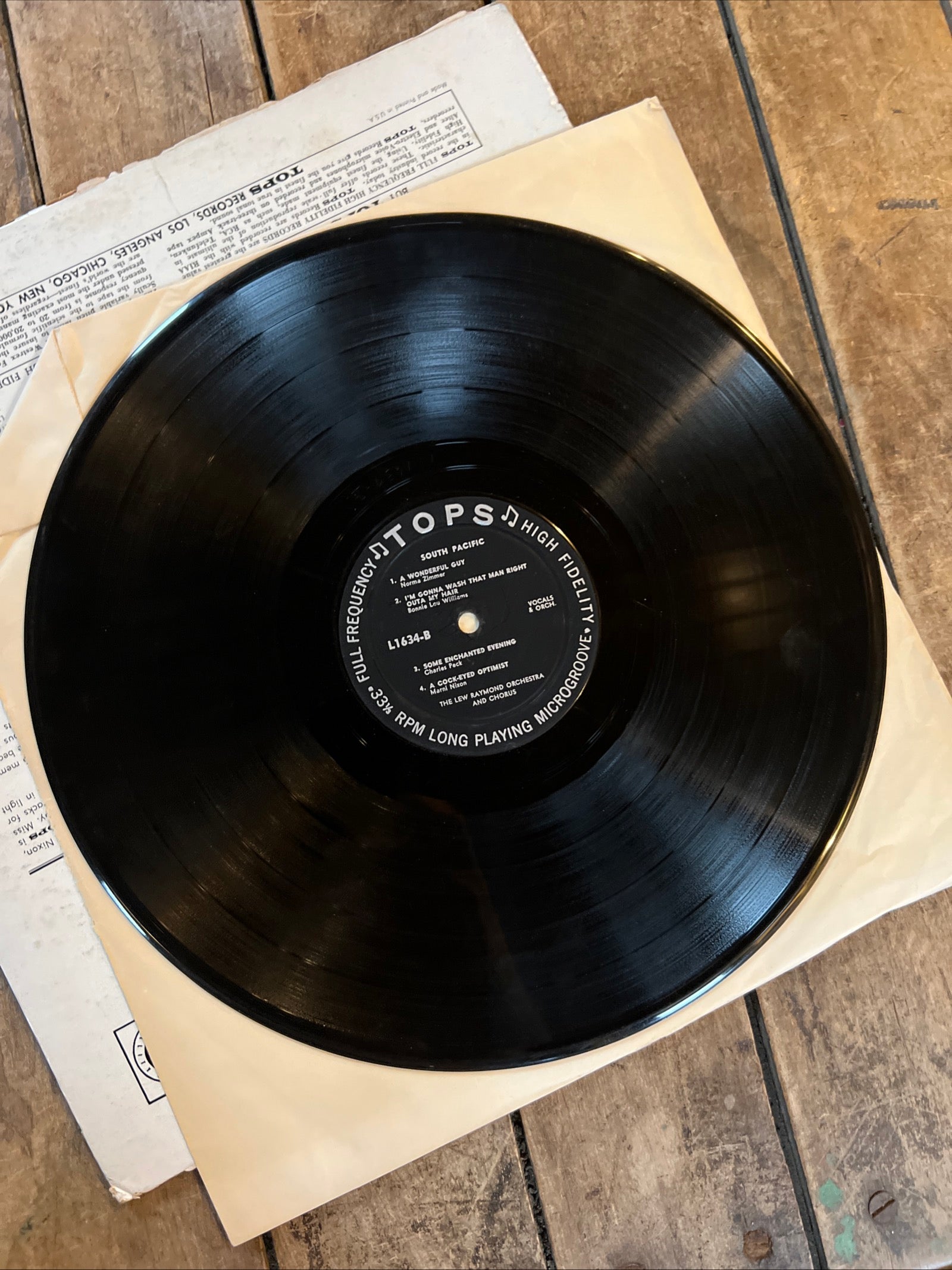 The Lew Raymond Orchestra & Chorus - Rodger’s & Hammerstein’s South Pacific - 1958 Tops Records