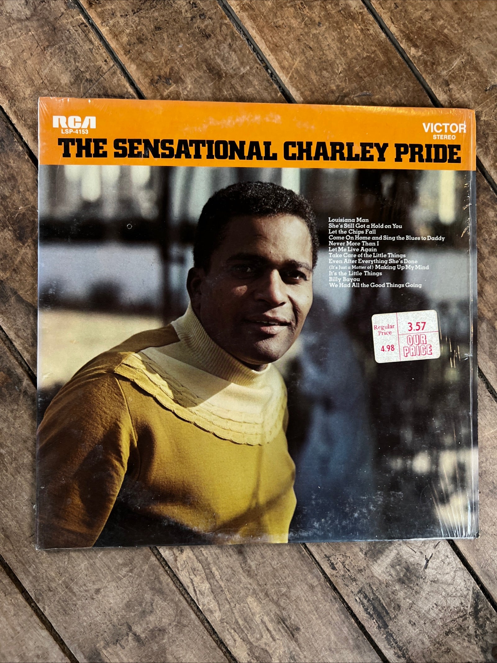 The Sensational Charley Pride - 1969 RCA Victor Records - Vinyl Record LP Album