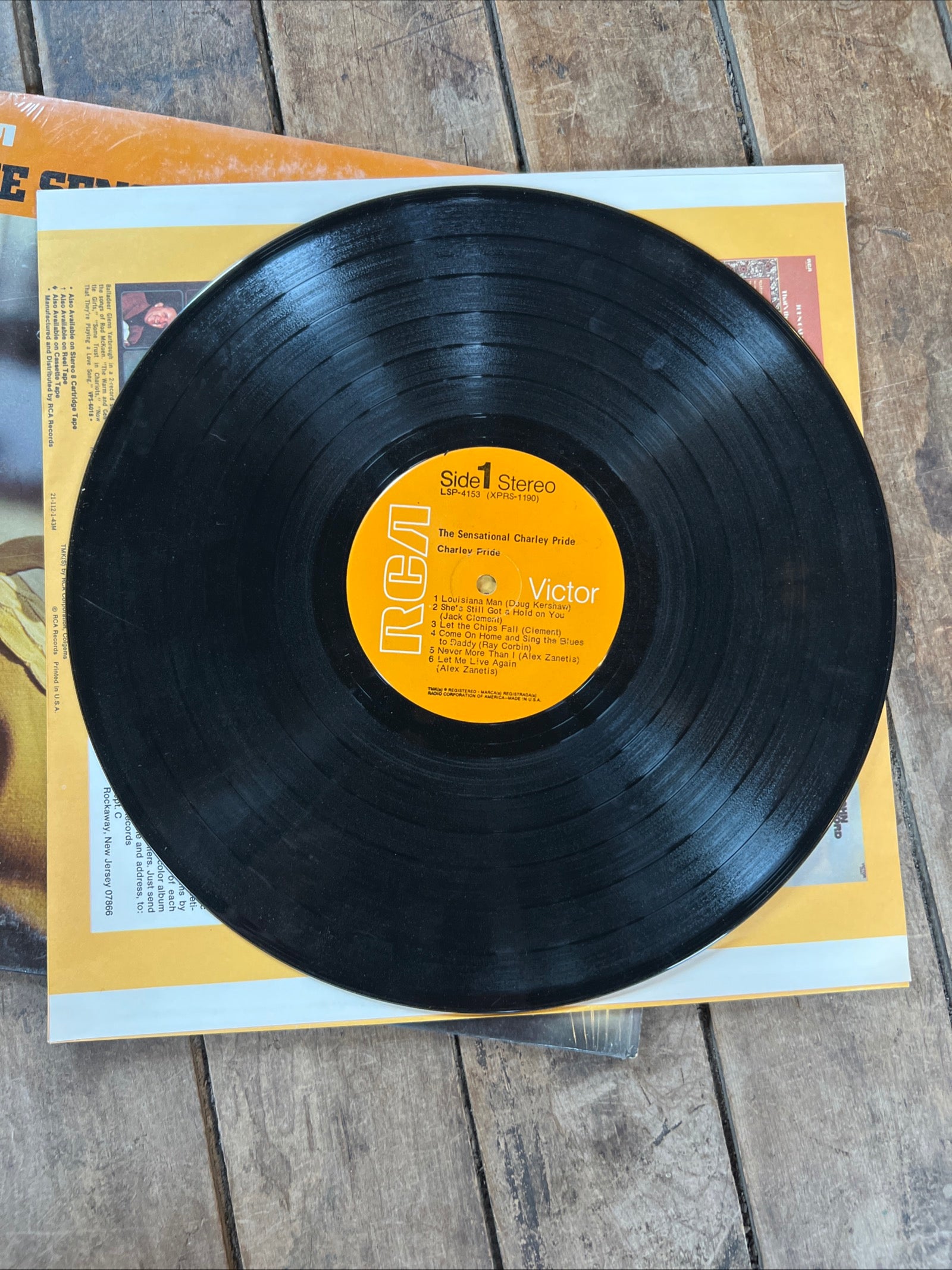 The Sensational Charley Pride - 1969 RCA Victor Records - Vinyl Record LP Album