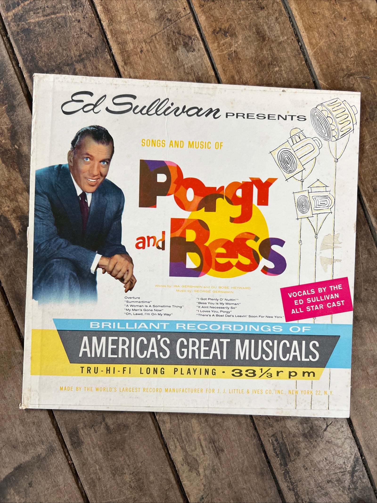 Ed Sullivan presents Porgy and Bess - 1959 National Academy Record Club LP Album