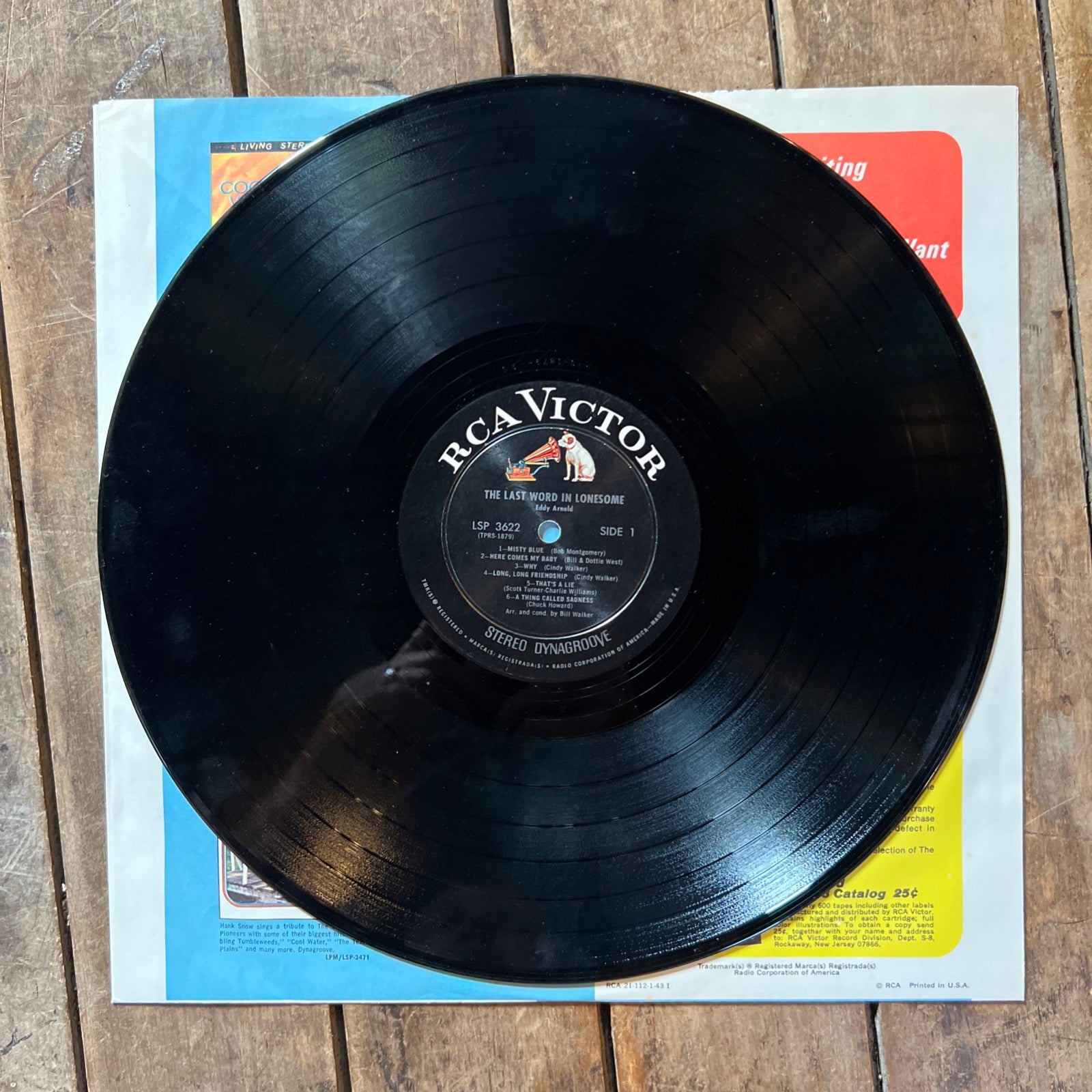 Eddy Arnold The Last Word In Lonesome - 1966 RCA Victor Records Vinyl LP Record