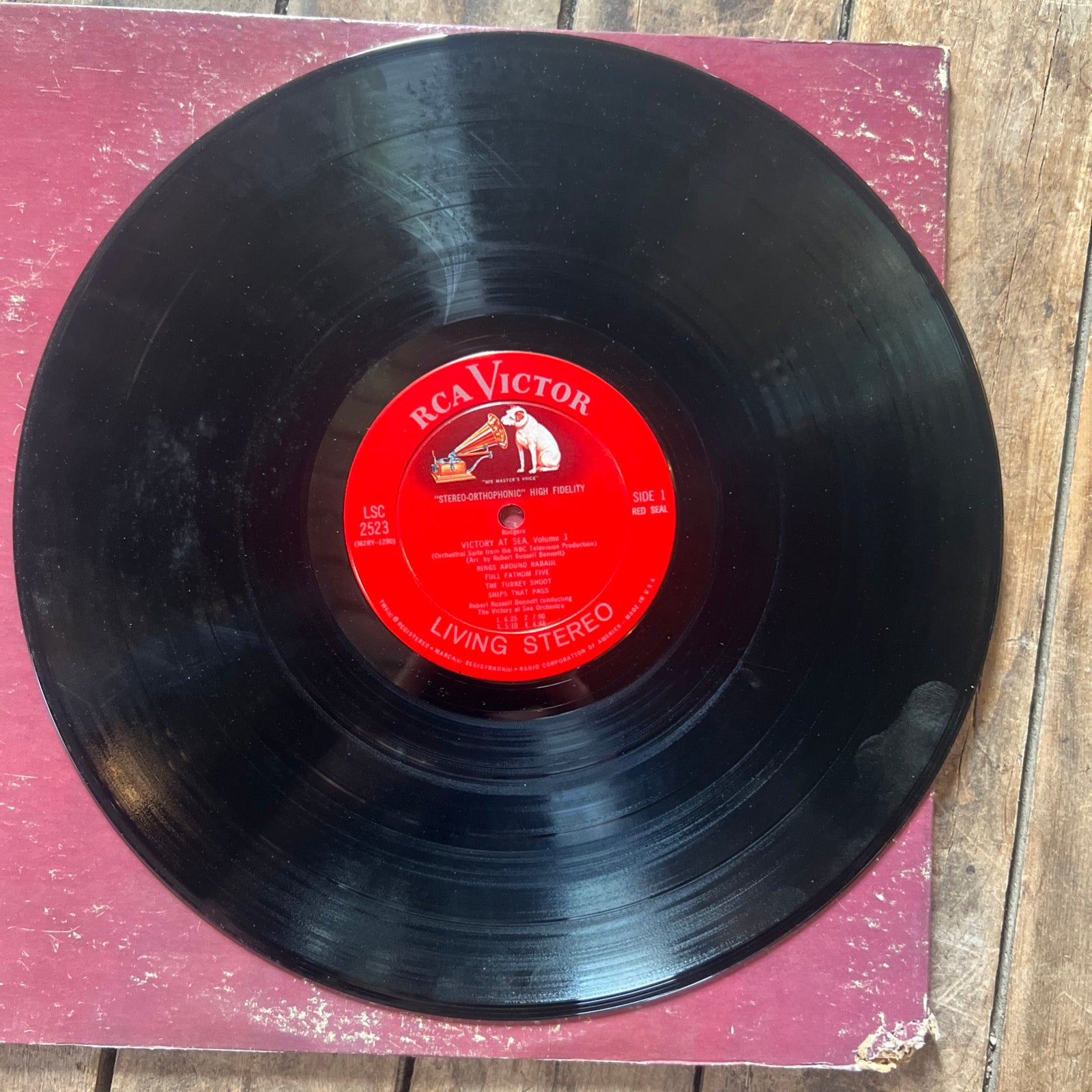 Richard Rodgers VICTORY AT SEA - Vol 3 Pictorial Edition - 1961 RCA Victor LP