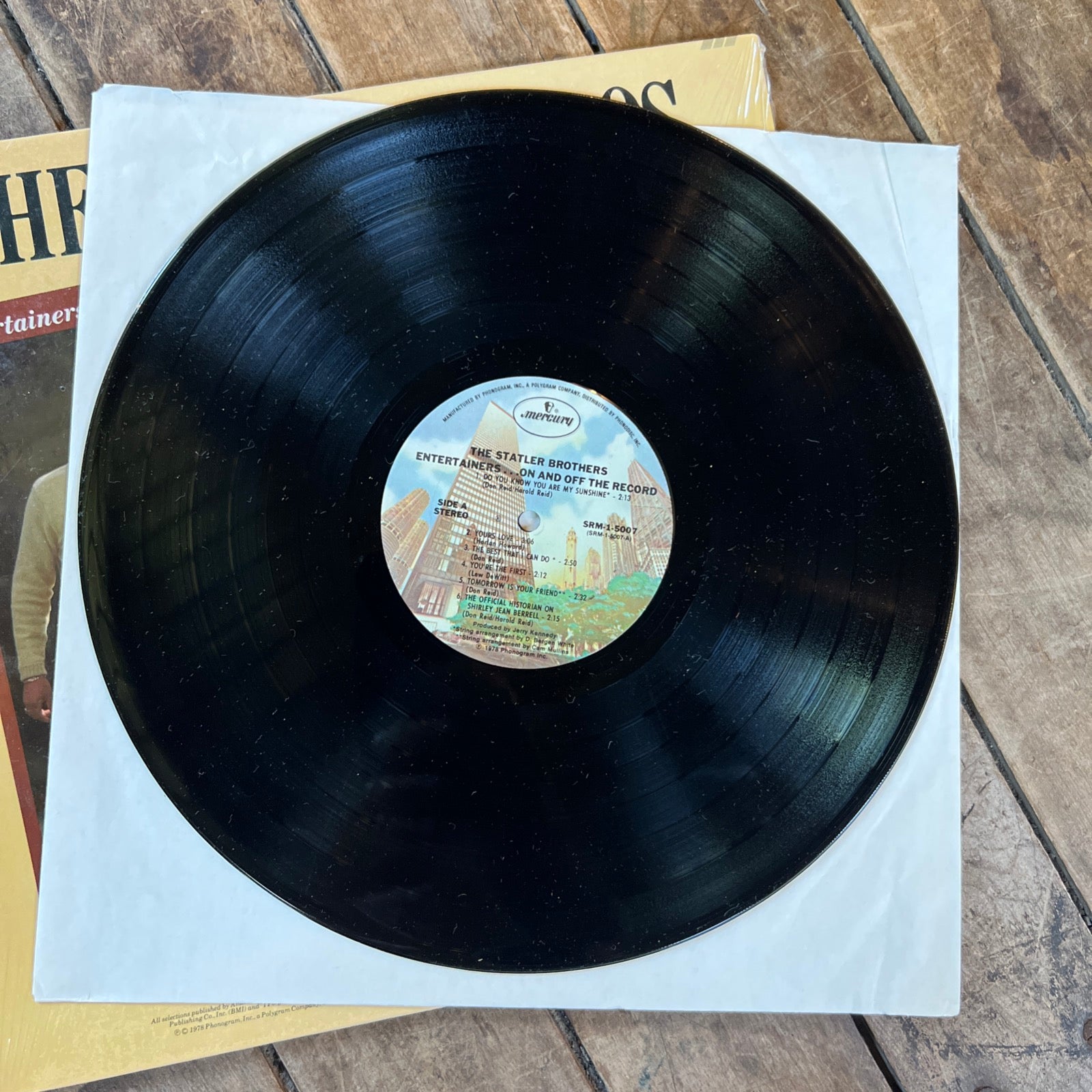 The Statler Bros. - Entertainers On And Off The Road - 1978 Mercury Records - LP Vinyl Record
