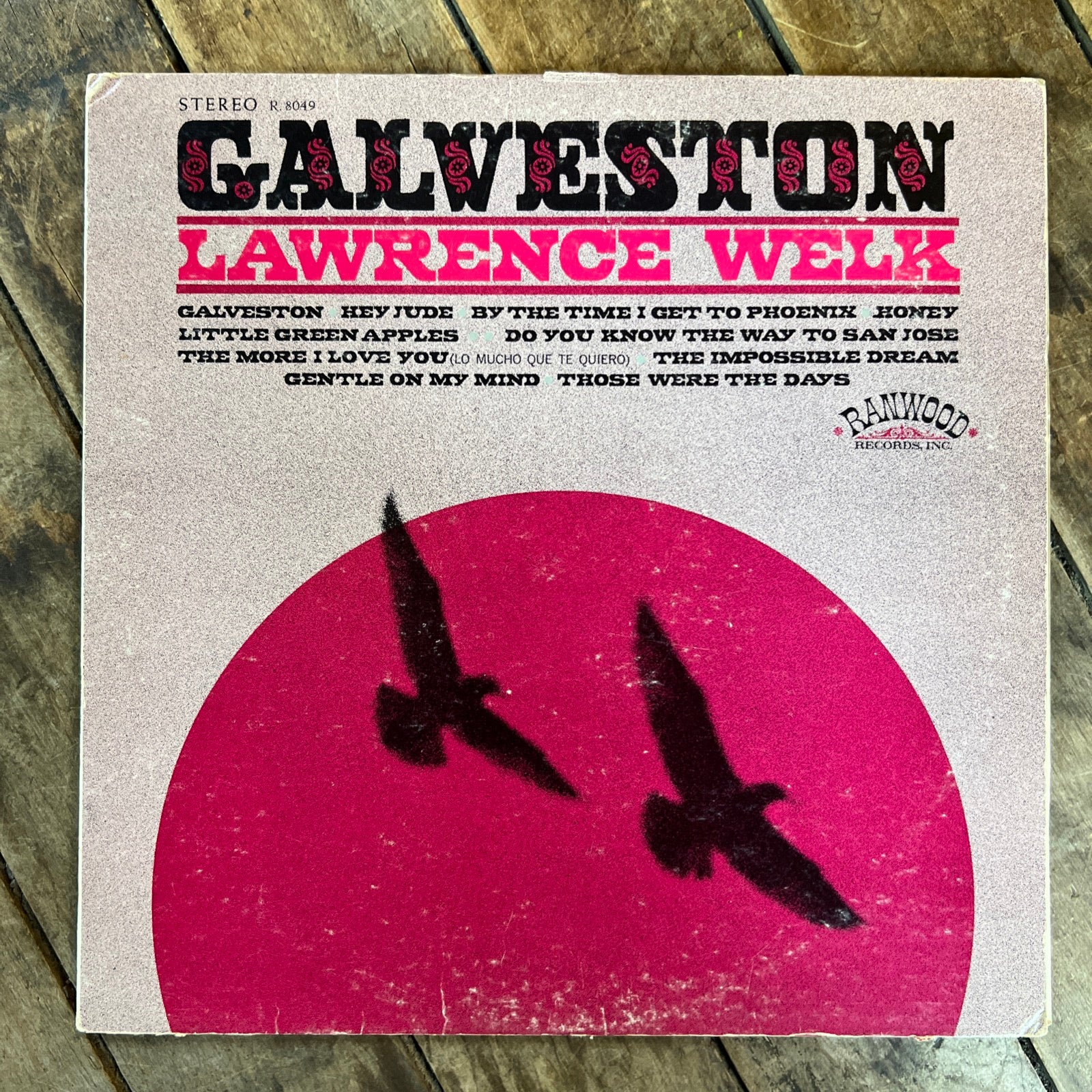 Lawrence Welk GALVESTON - 1969 Ranwood Records - LP Vinyl Record