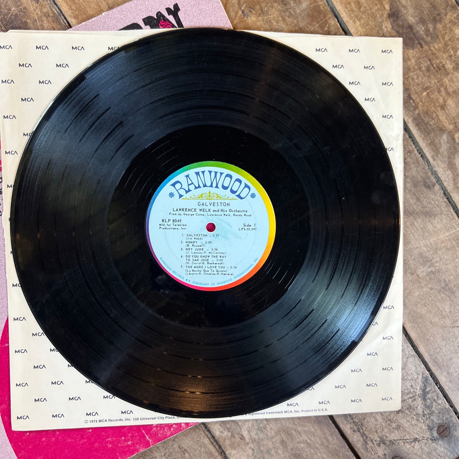Lawrence Welk GALVESTON - 1969 Ranwood Records - LP Vinyl Record
