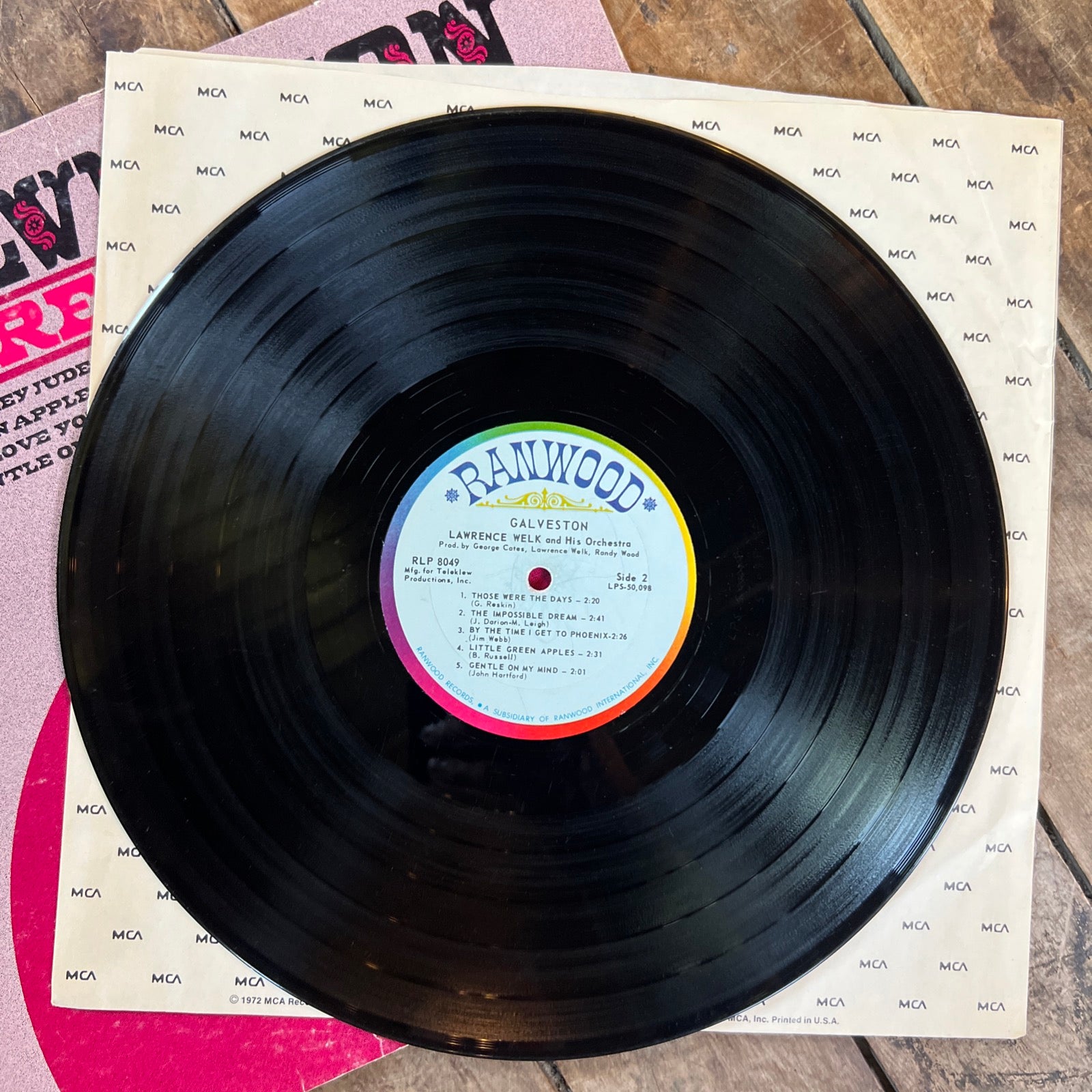 Lawrence Welk GALVESTON - 1969 Ranwood Records - LP Vinyl Record