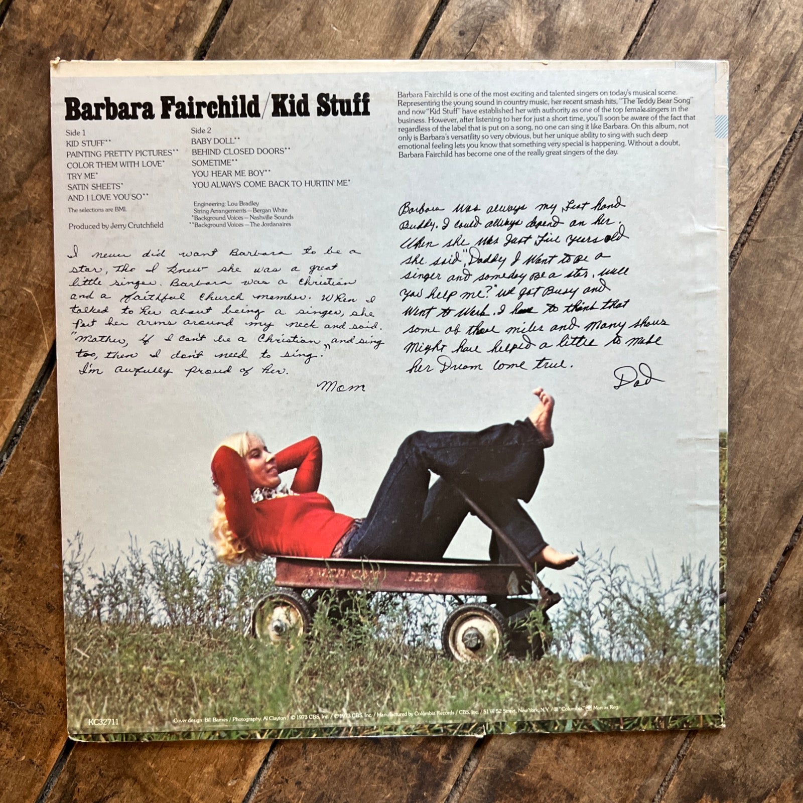 Barbara Fairchild - Kid Stuff - 1973 Columbia Records - LP Vinyl Record