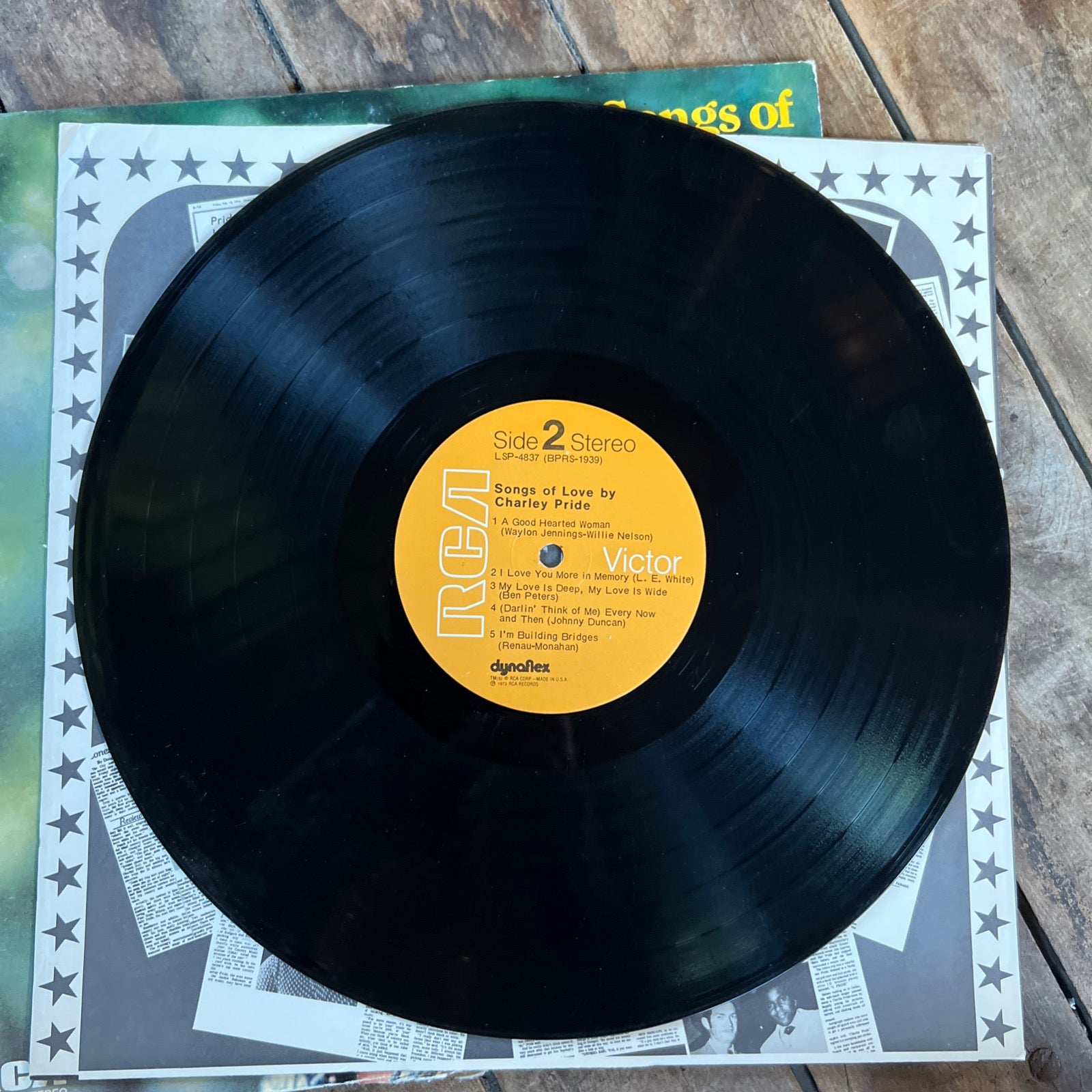 Songs Of Love By Charlie Pride - 1973 RCA Victor Records - LP Vinyl Record