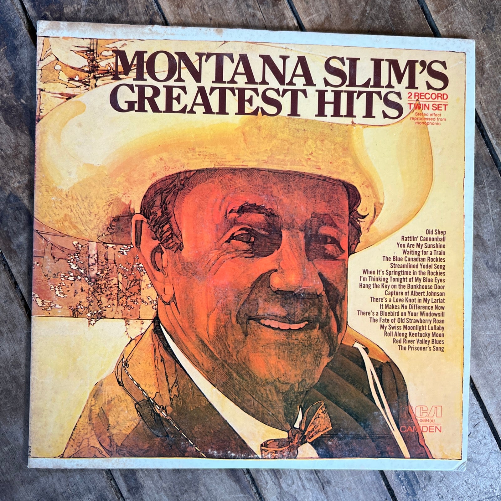 Montana Slim’s Greatest Hits - 1974 RCA Camden Records - 2 Record / Twin Set - LP Vinyl Records
