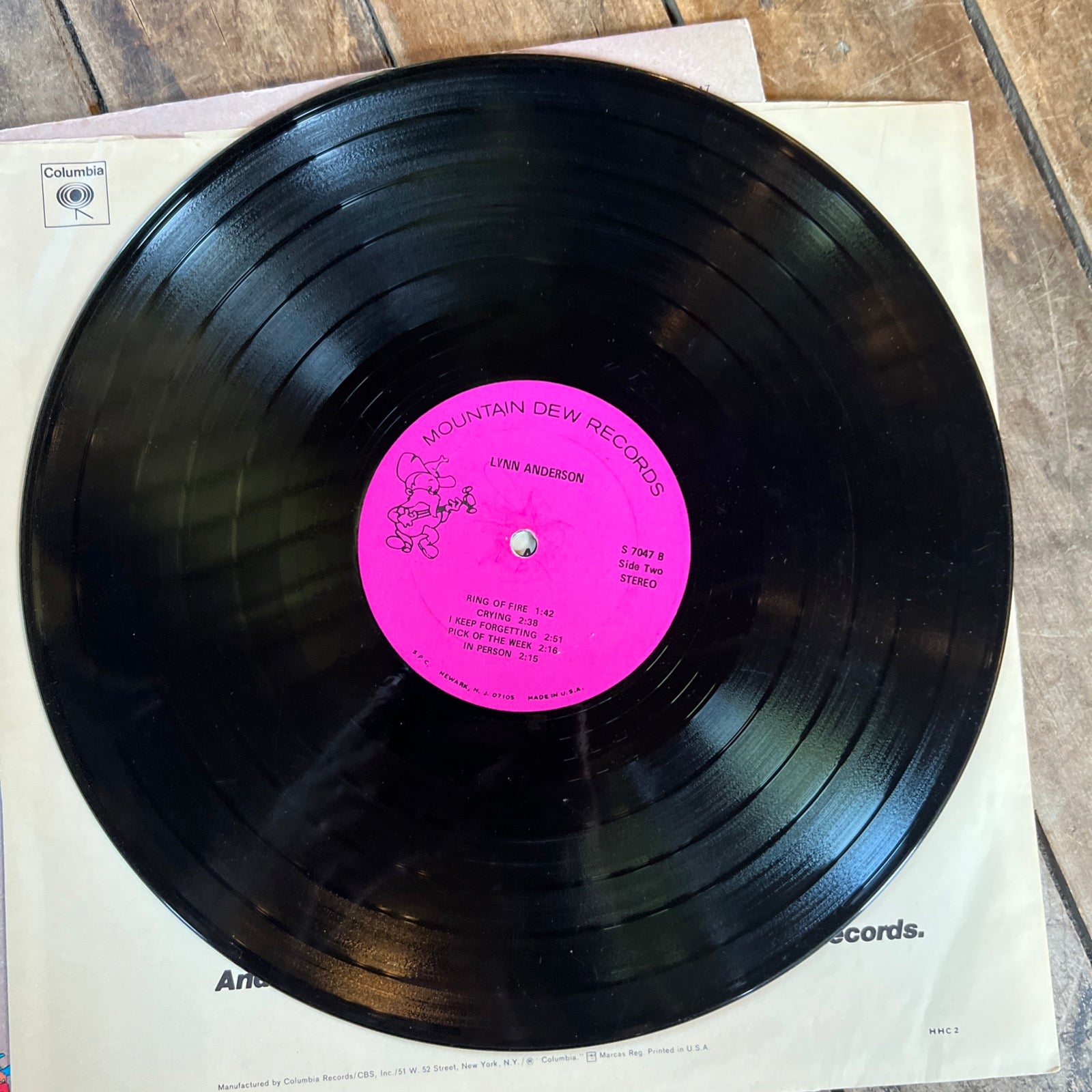 Lynn Anderson - 1970 Mountain Dew Records - LP Vinyl Record