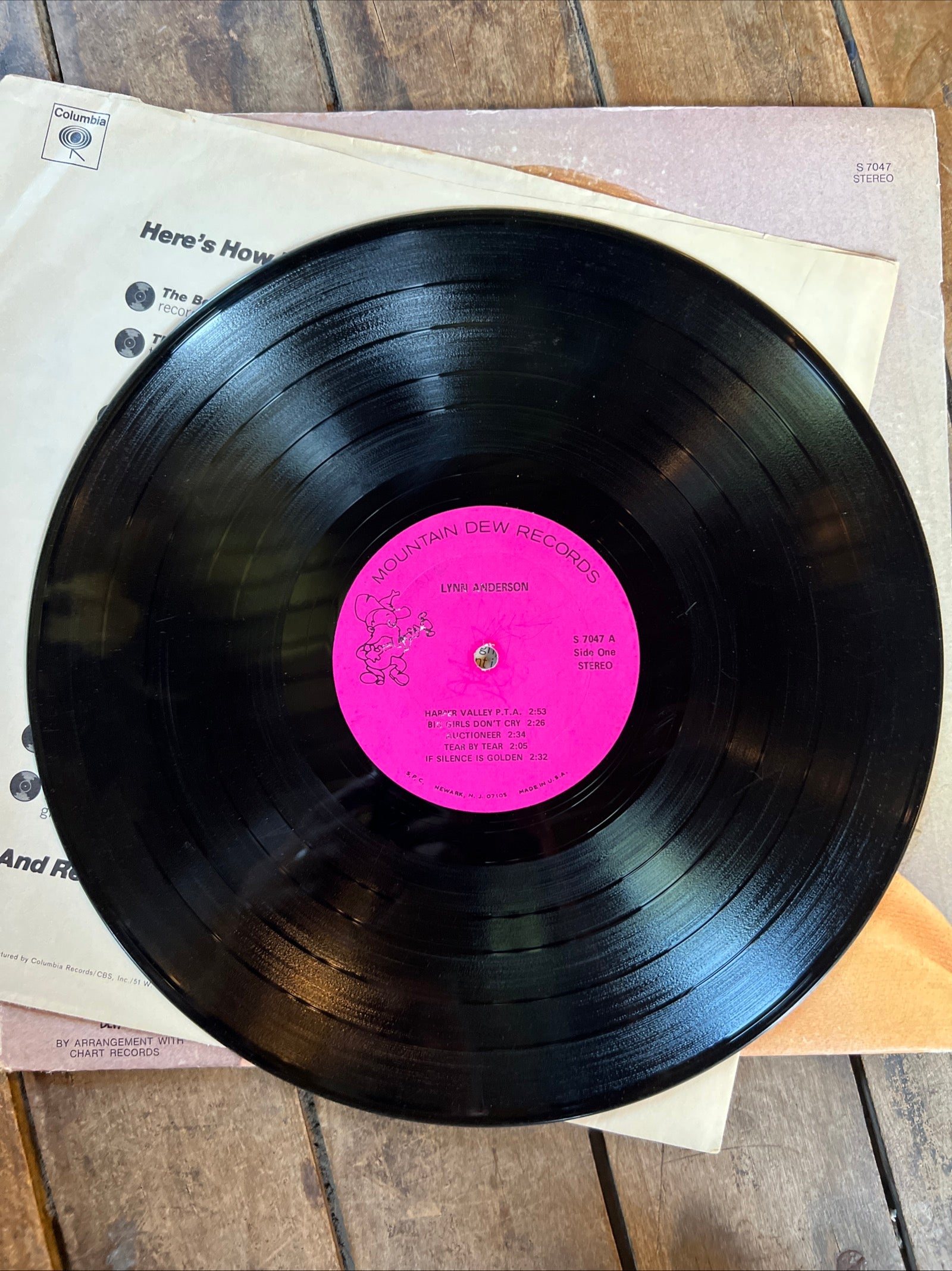 Lynn Anderson - 1970 Mountain Dew Records - LP Vinyl Record