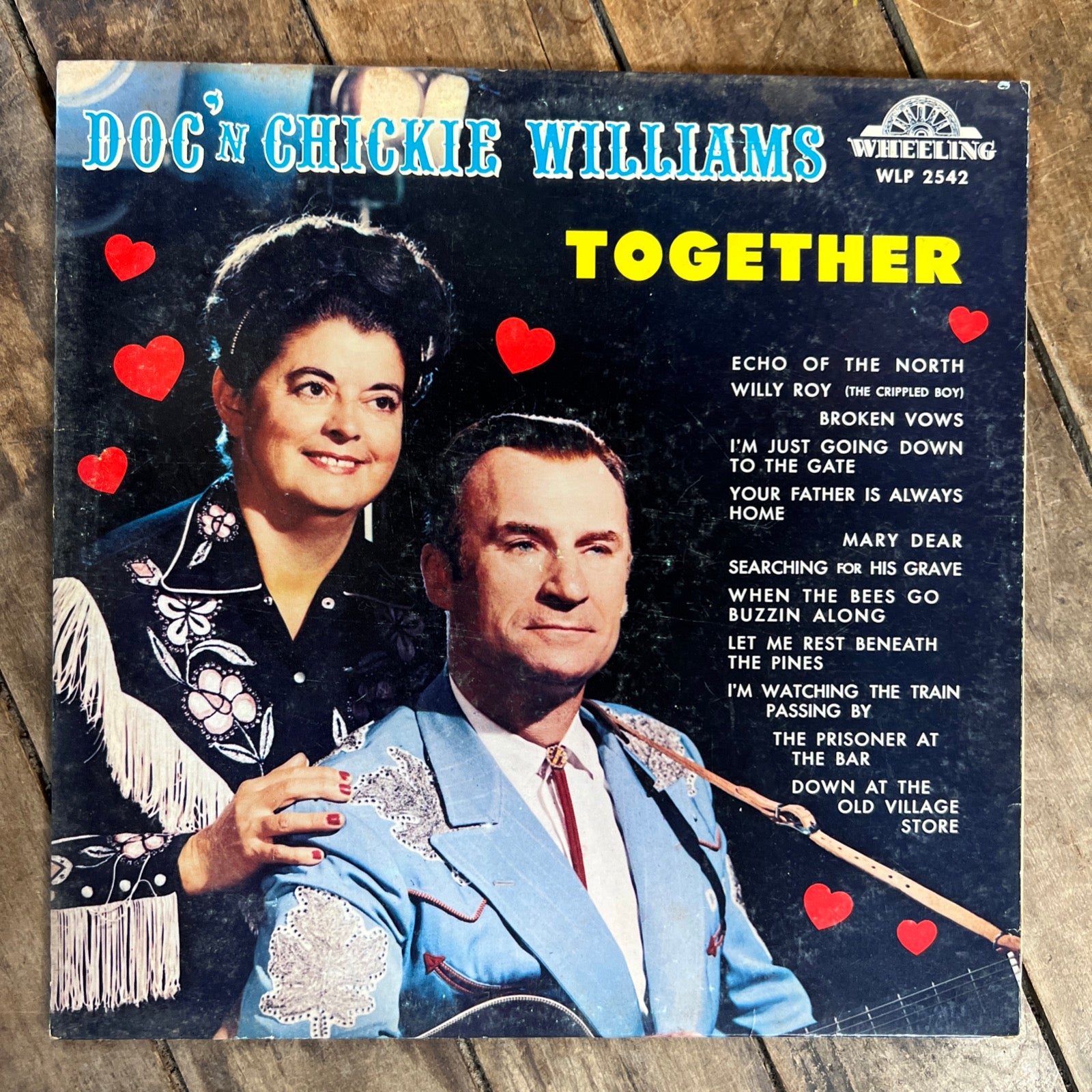 Doc ‘N Chickie Williams TOGETHER - 1965 Wheeling Records - LP Vinyl Record