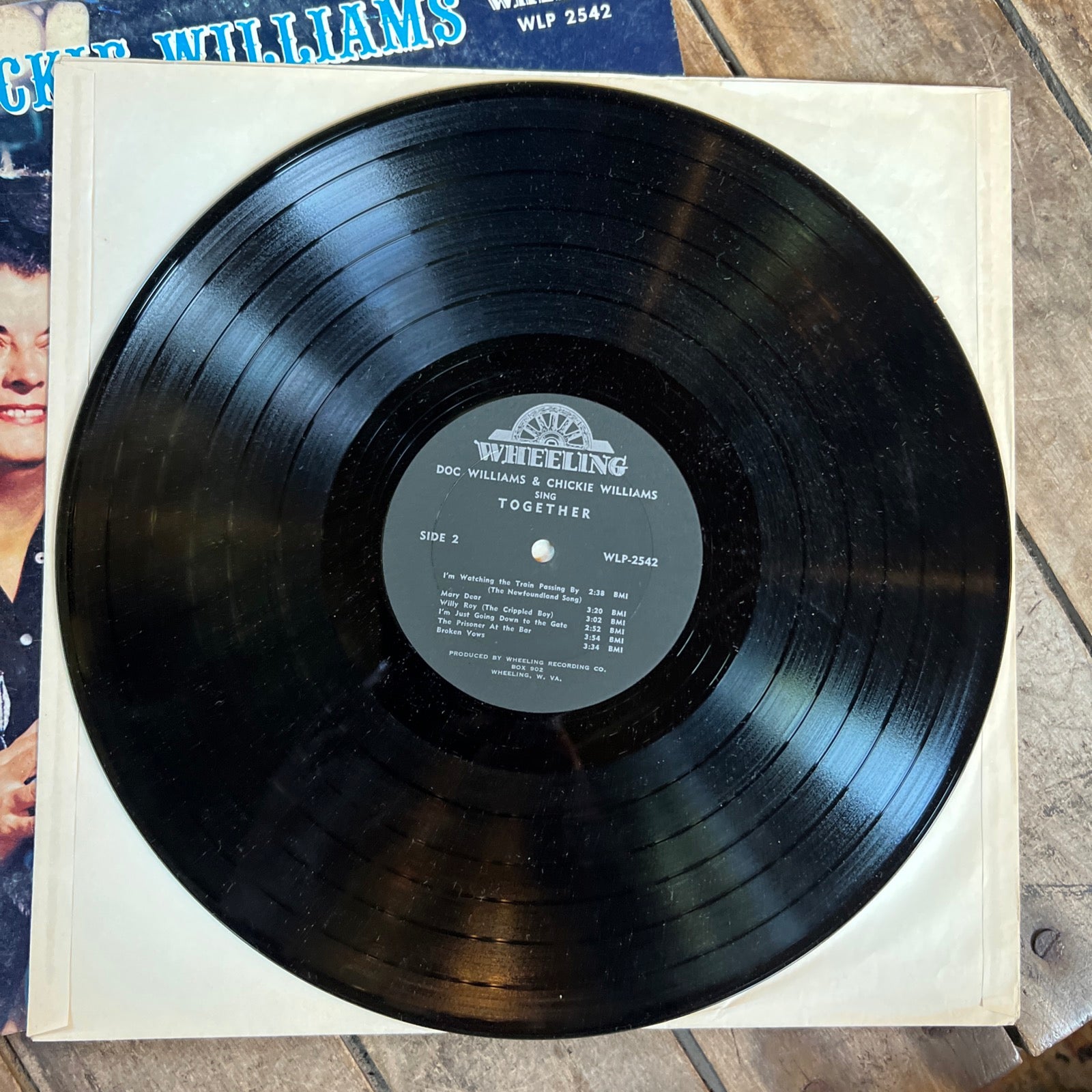 Doc ‘N Chickie Williams TOGETHER - 1965 Wheeling Records - LP Vinyl Record