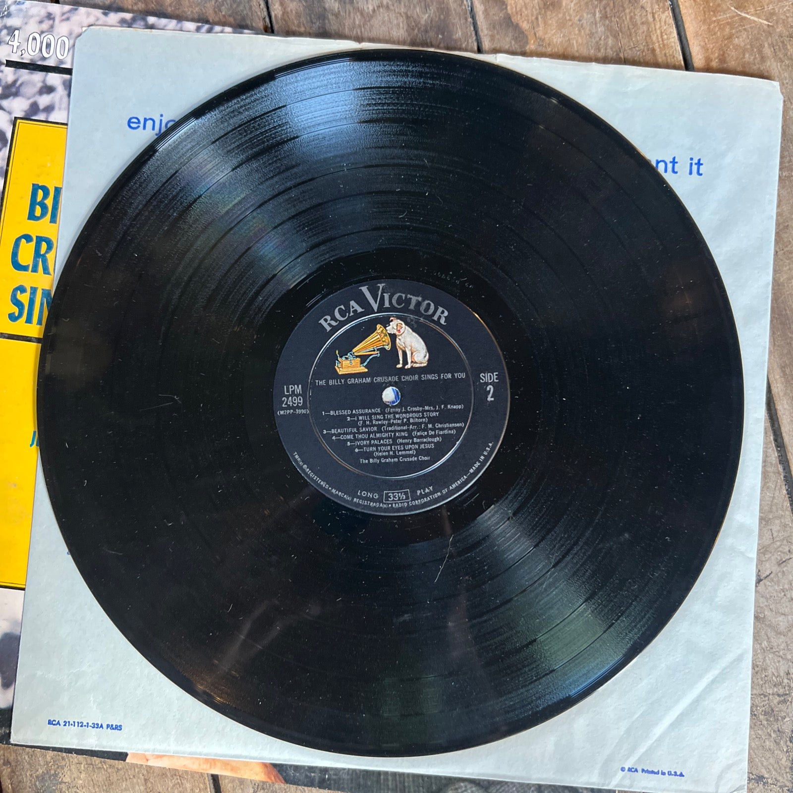 The Billy Graham Crusade Choir - 1962 RCA Victor Records - LP Vinyl Record