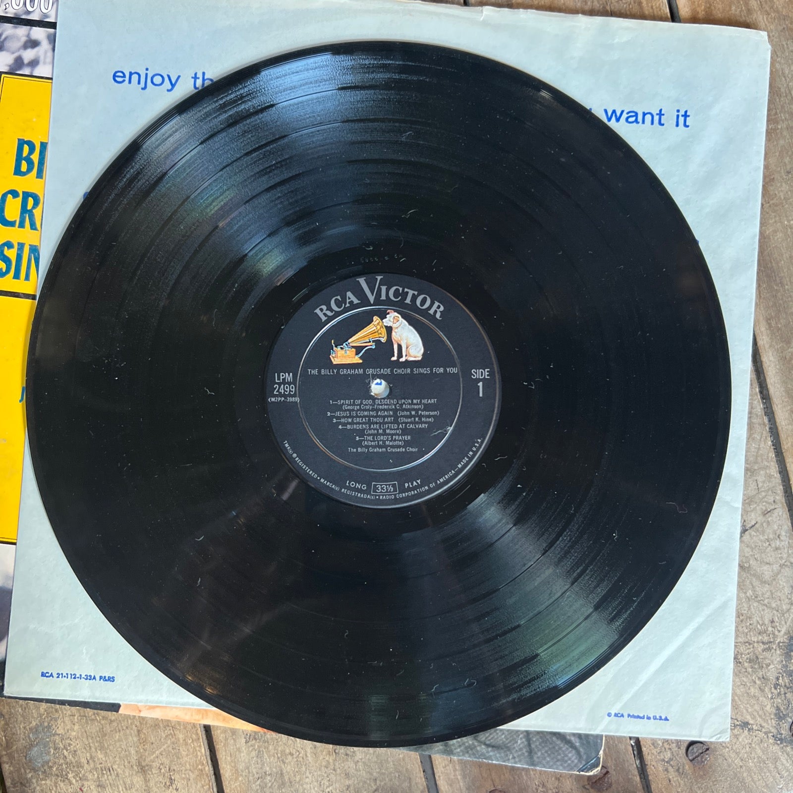 The Billy Graham Crusade Choir - 1962 RCA Victor Records - LP Vinyl Record