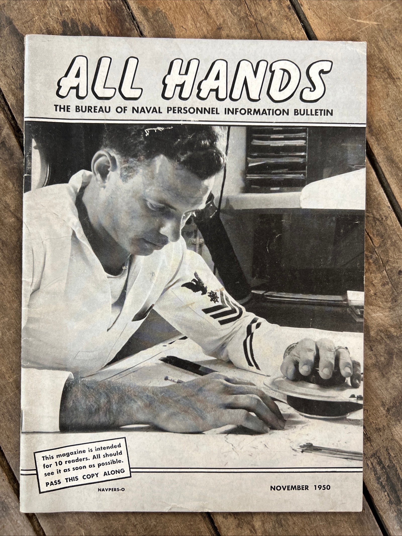 ALL HANDS - Bureau Of Naval Personnel Information Bulletin Magazine - November 1950 Issue