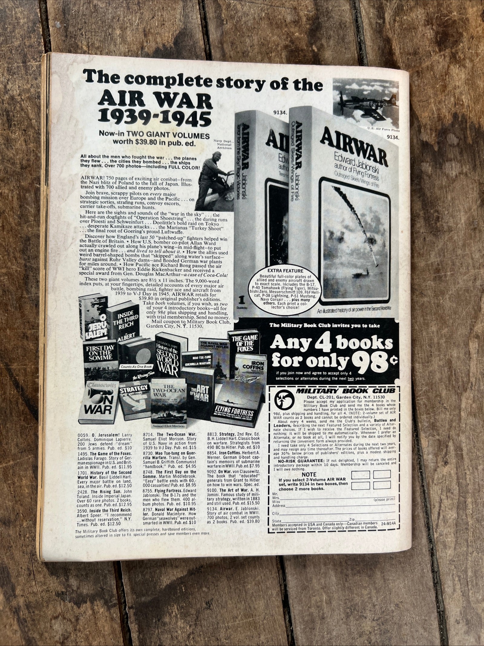World War II Magazine - April 1973 Collectors Edition - Planes & Aces Of WWI