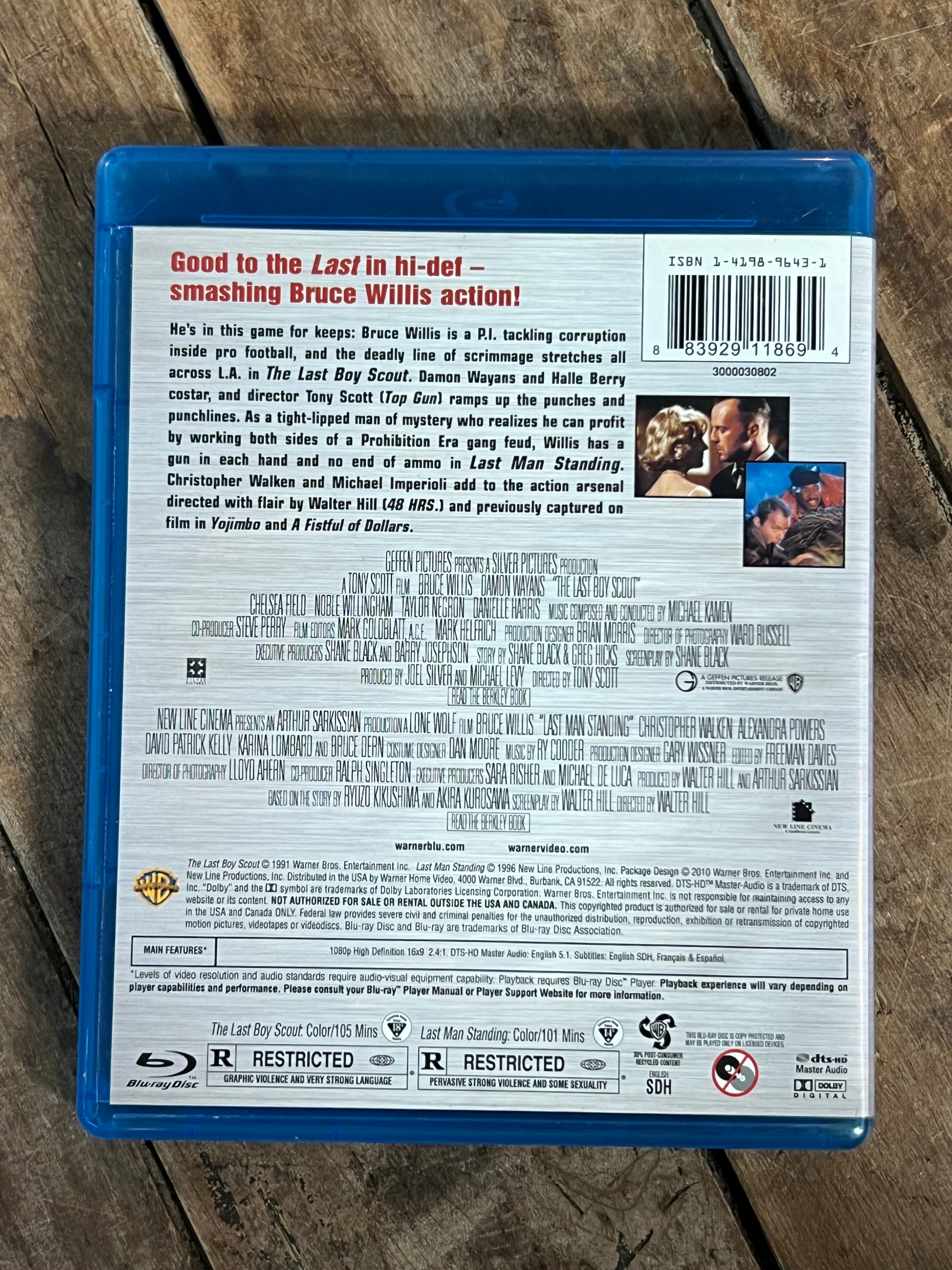 Warner Bros. "The Last Boy Scout (1991) / Last Man Standing (1996) “. Blu-ray