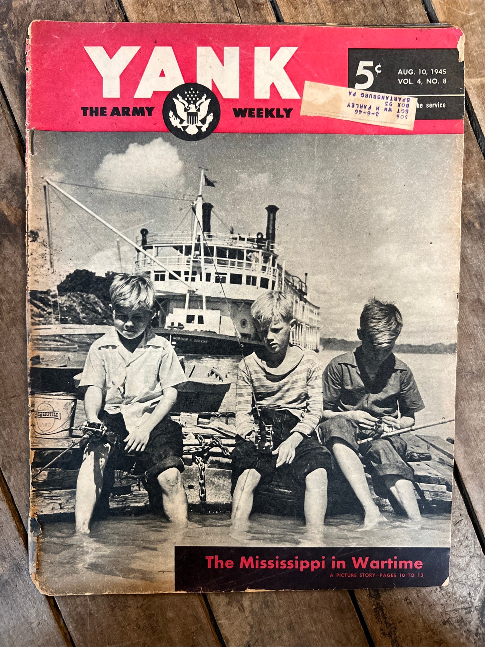 YANK The Army Weekly Magazine- August 1945 ( Volume 4, No 8 ) Newspaper