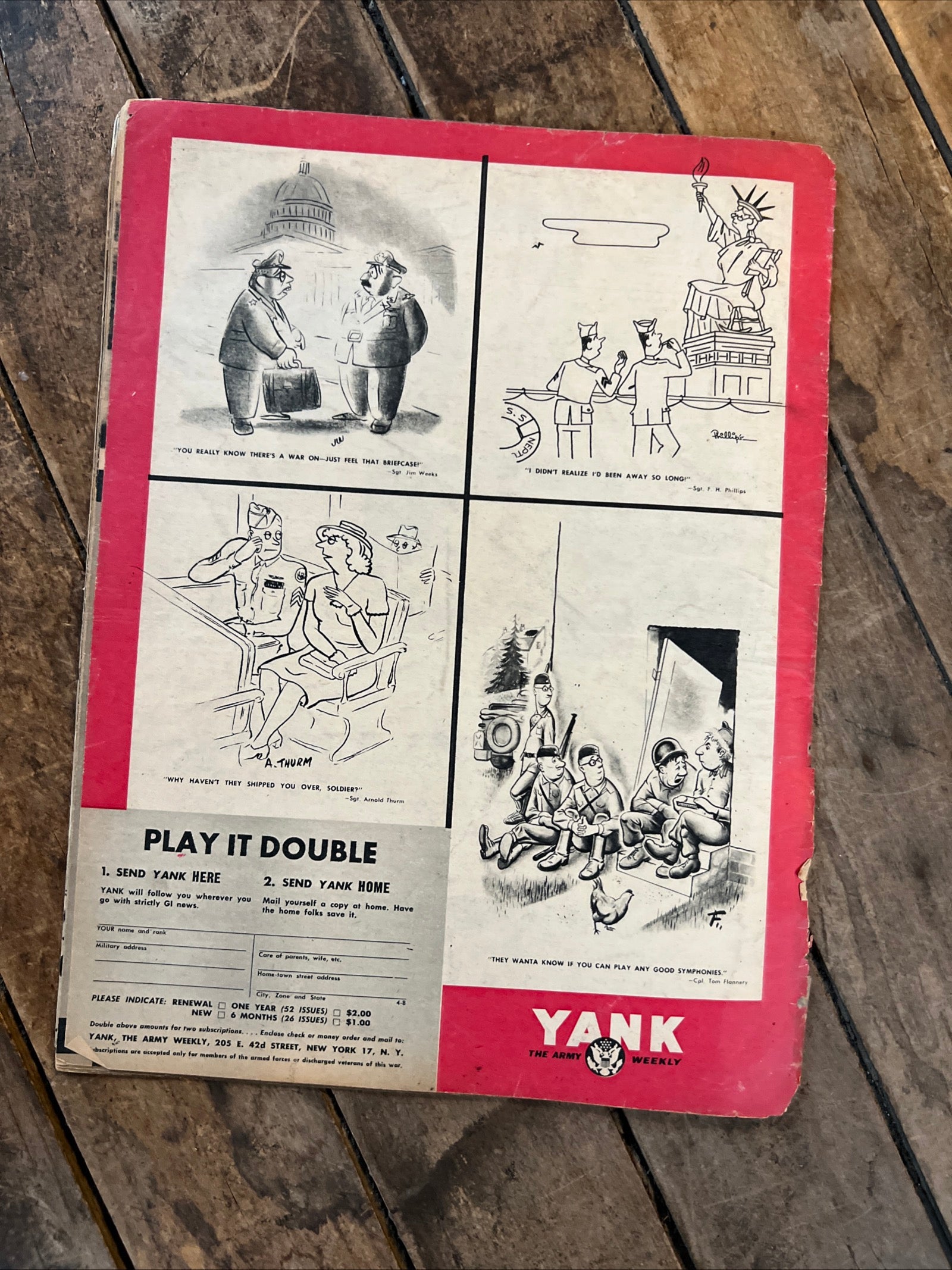 YANK The Army Weekly Magazine- August 1945 ( Volume 4, No 8 ) Newspaper