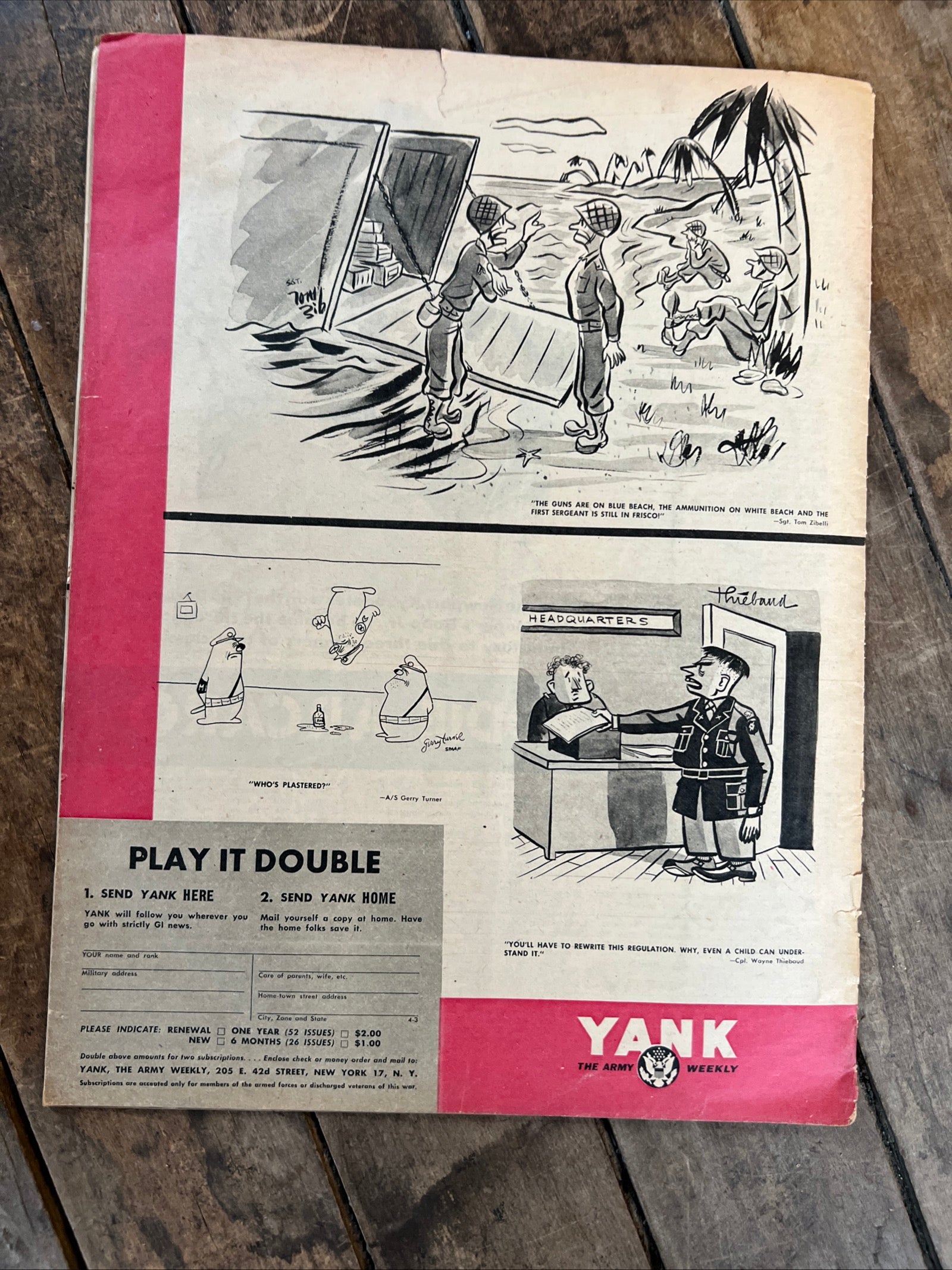 YANK The Army Weekly Magazine- July 1945 ( Volume 4, No 3 ) Newspaper