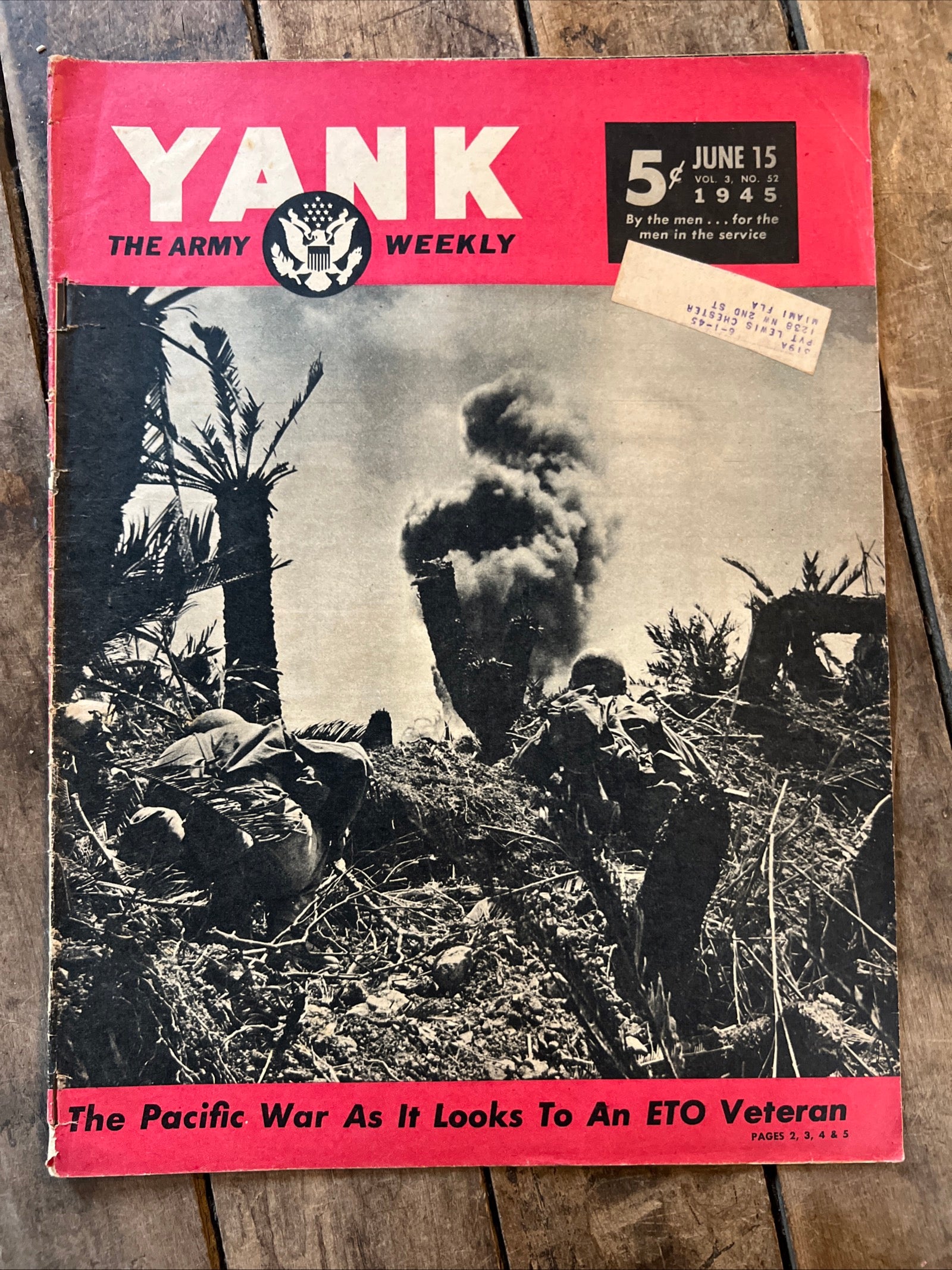 YANK The Army Weekly Magazine- June 1945 ( Volume 3, No 52 ) Newspaper