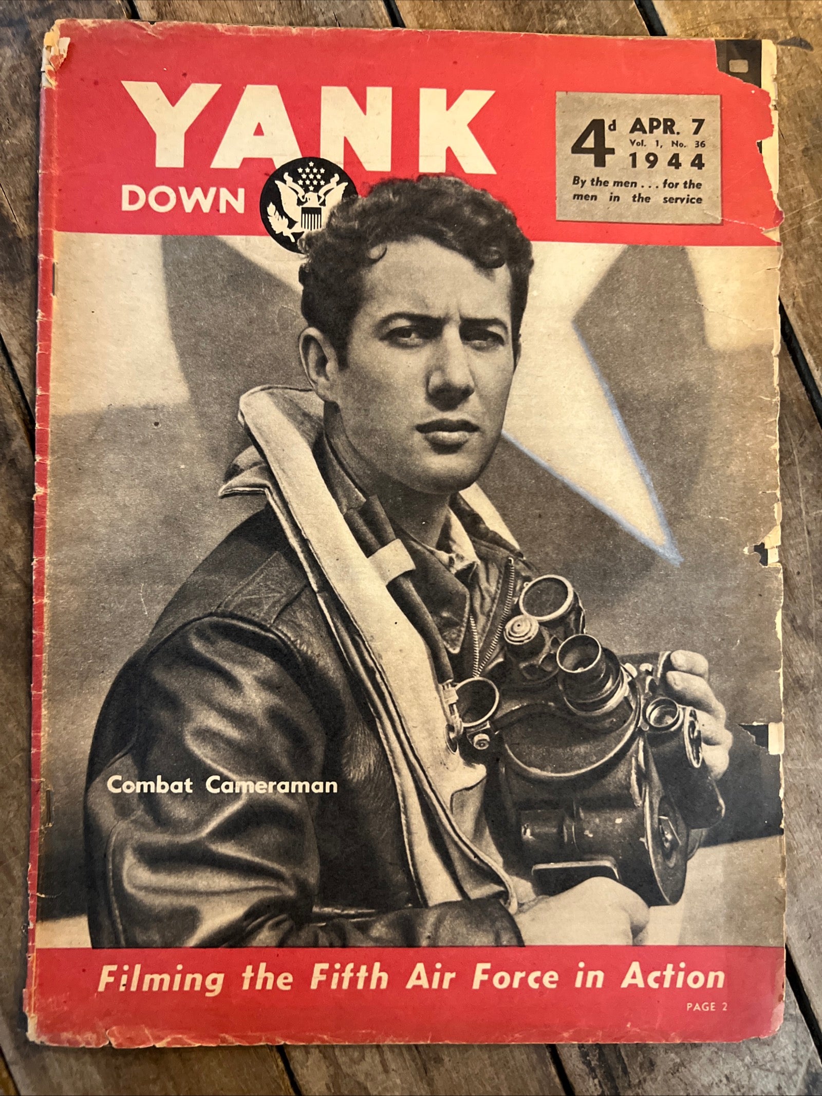 YANK The Army Weekly Magazine- April 1944 ( Volume 1, No 36 ) Newspaper