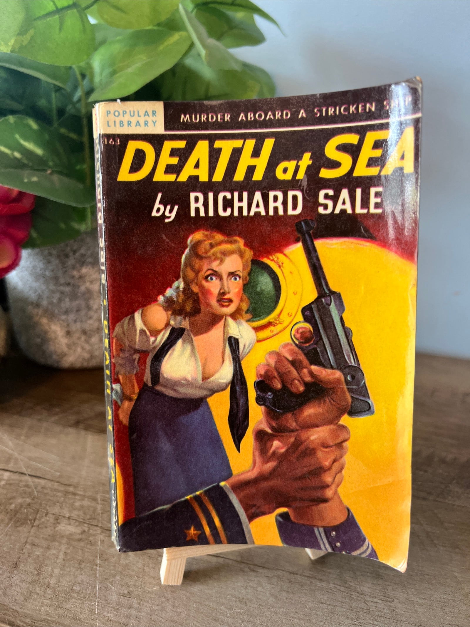 Death At Sea by Richard Sale - Paperback 1948 Popular Library Books