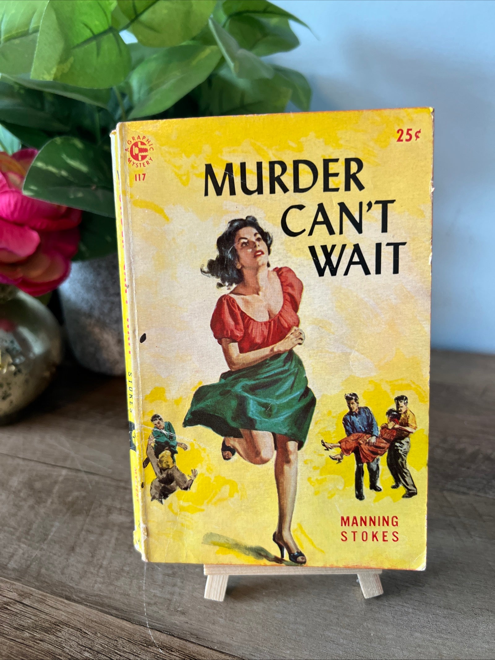 Murder Can Wait by Manning Stokes - Paperback 1955 Graphic Mystery #117