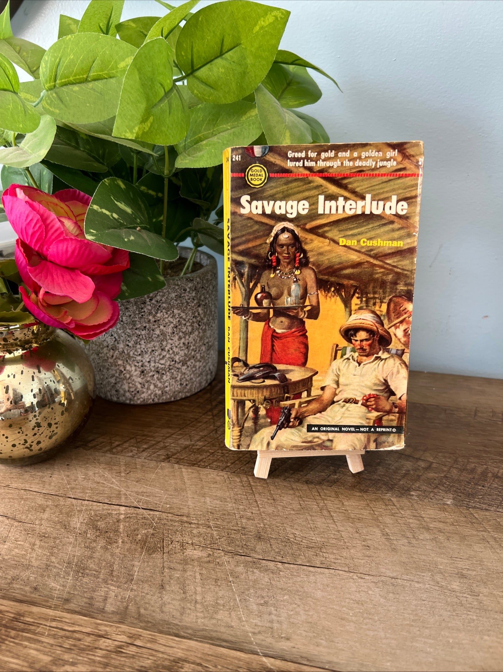 Savage Interlude by Dan Cushman - 1952 Gold Medal Books Paperback Thriller Novel