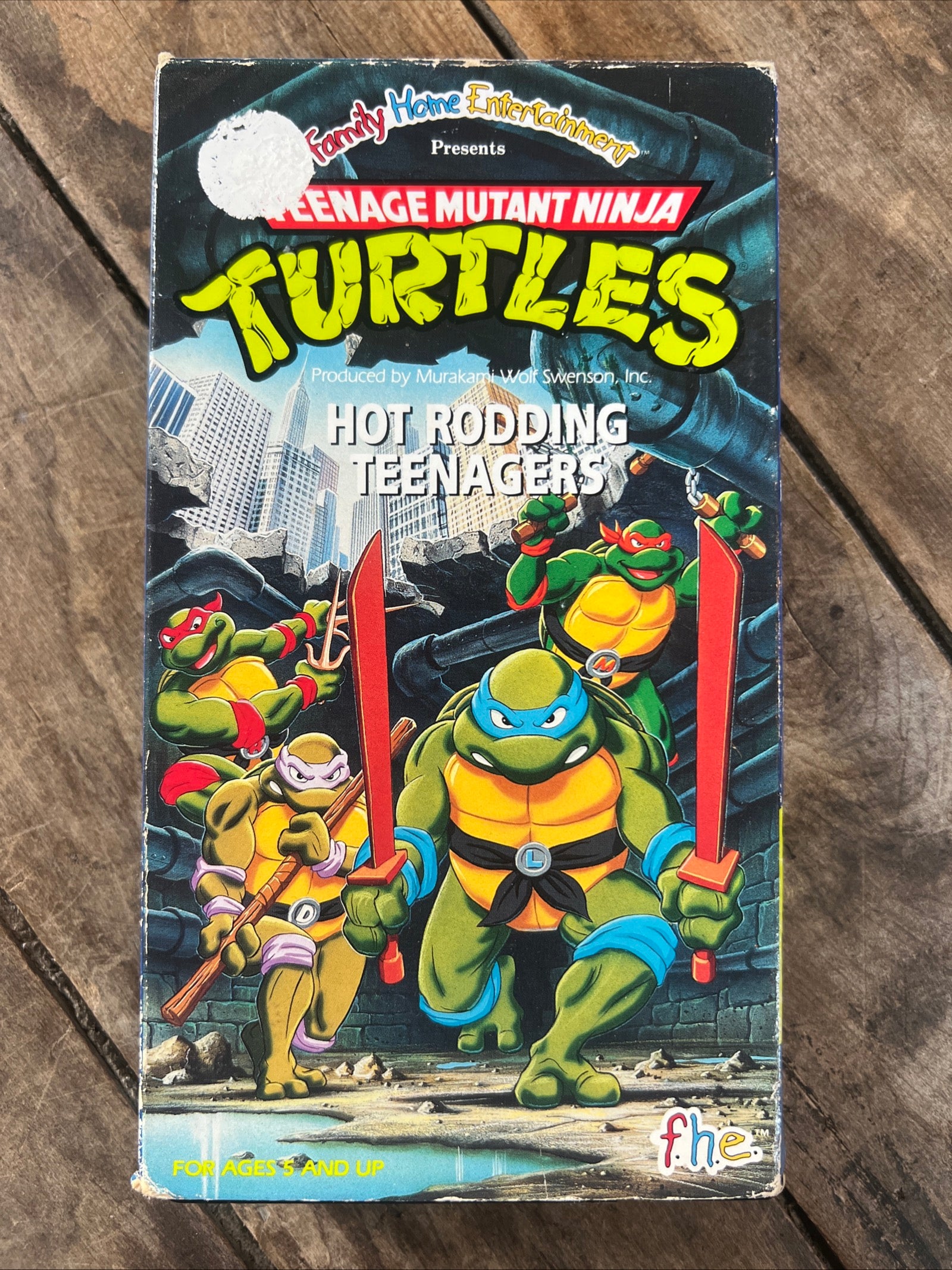 Teenage Mutant Ninja Turtles: Hot Rodding Teenagers ( VHS 1987 Family Home Entertainment )