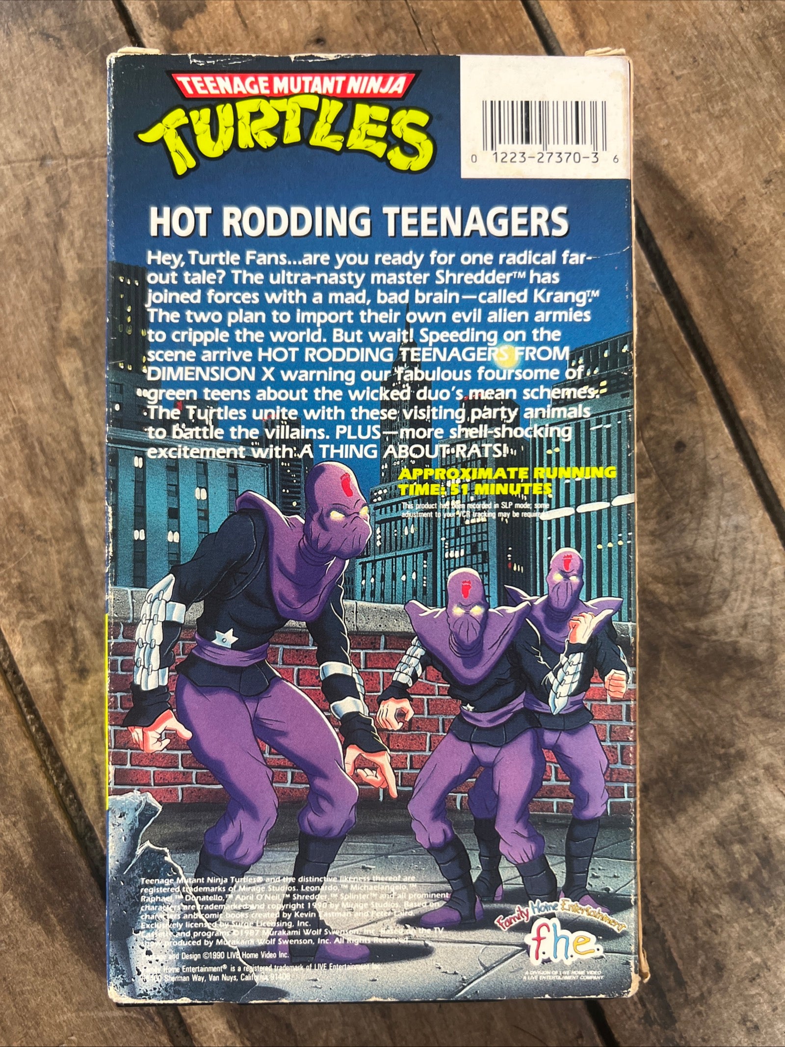 Teenage Mutant Ninja Turtles: Hot Rodding Teenagers ( VHS 1987 Family Home Entertainment )