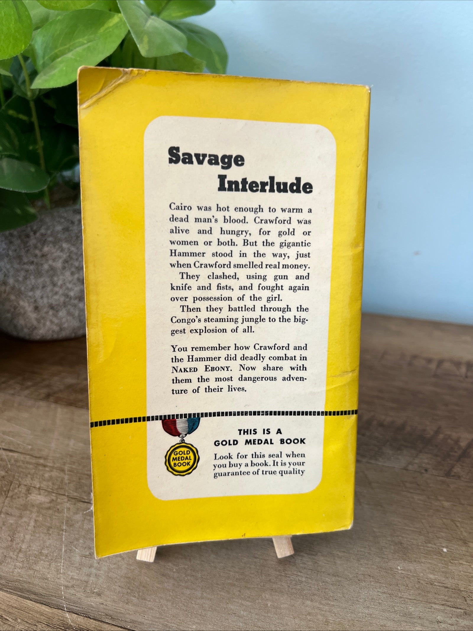 Savage Interlude by Dan Cushman - 1952 Gold Medal Books Paperback Thriller Novel
