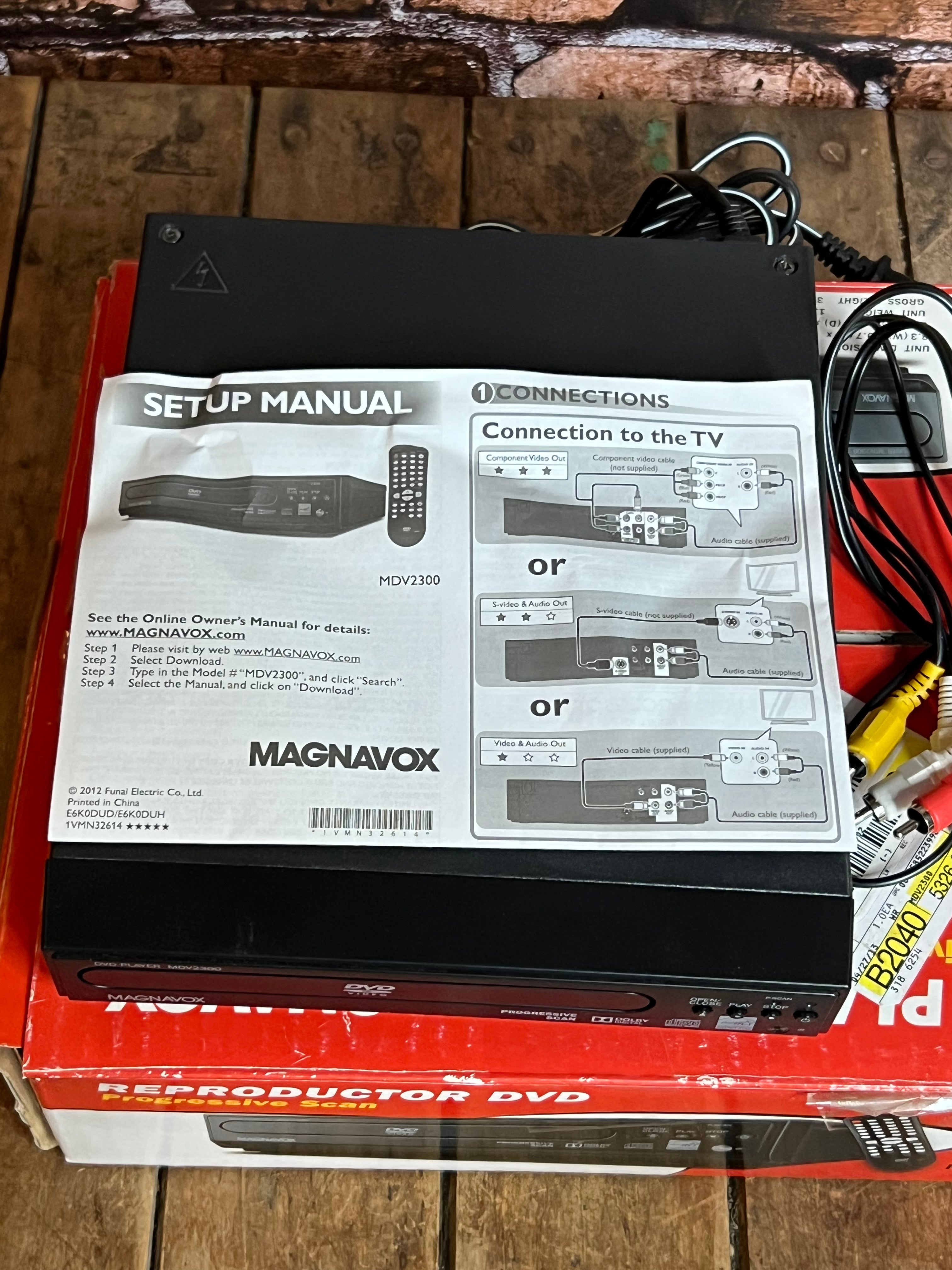 MAGNAVOX DVD Player - Model MDV2300 in Original Box