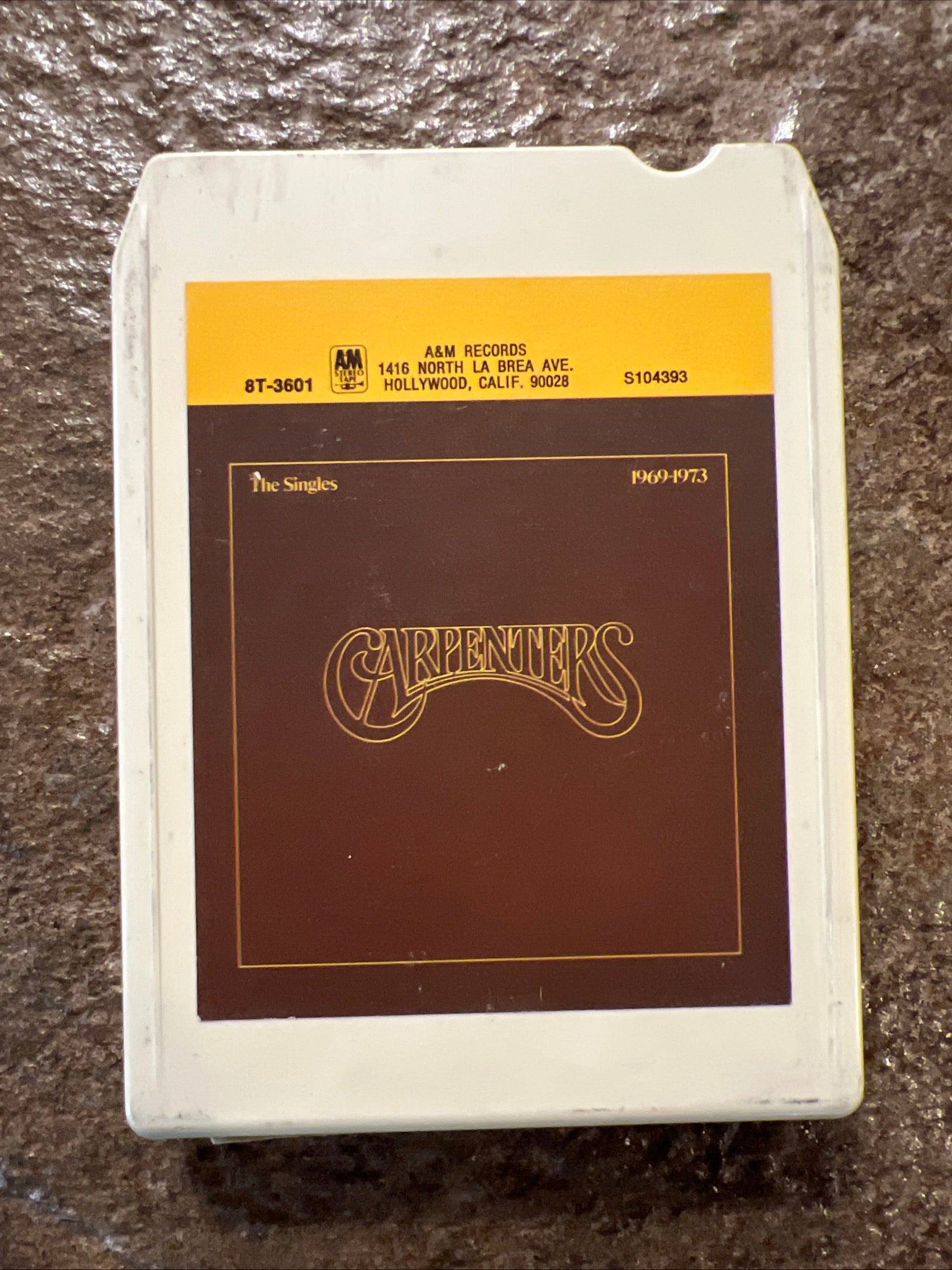 CARPENTERS The Singles - 1973 A&M Records - 8 Track Tape