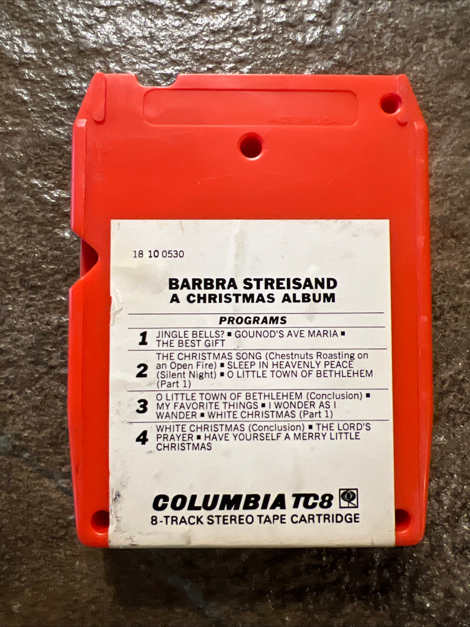 Barbra Streisand - A Christmas Album - 1967 Columbia Records - 8 Track Tape