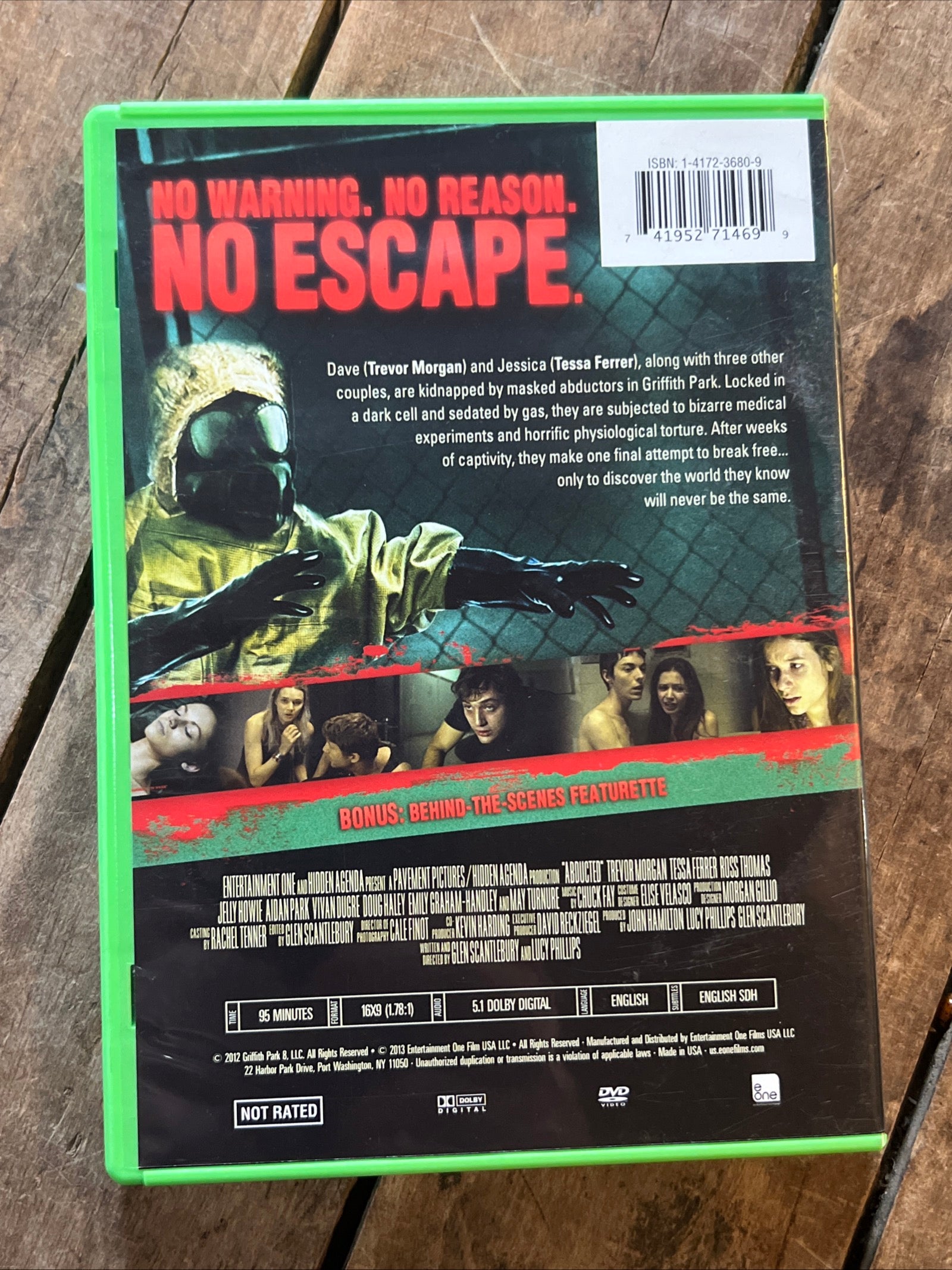 ABDUCTED ( DVD 2013 ) Horror / SCI-Fi [NR]
