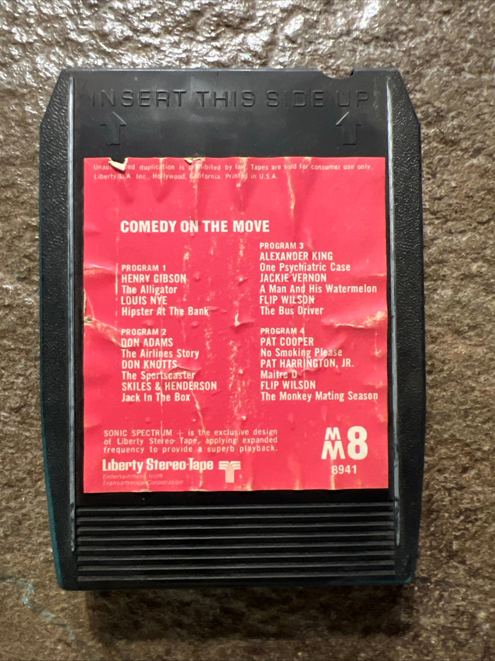 Comedy On The Move - 1969 Liberty Records - 8 Track Tape