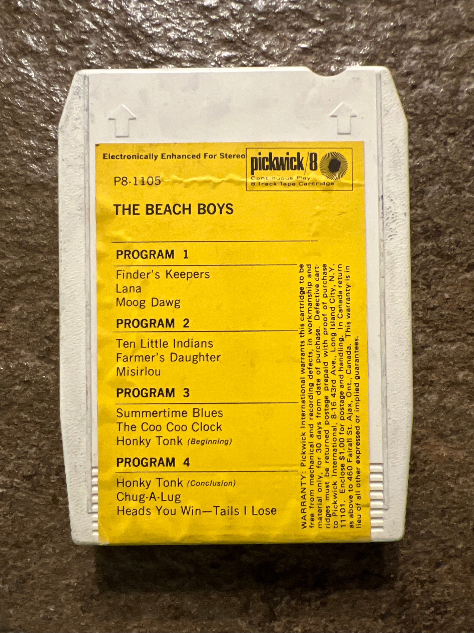 The Beach Boys - 1970 Pickwick Records - 8 Track Tape