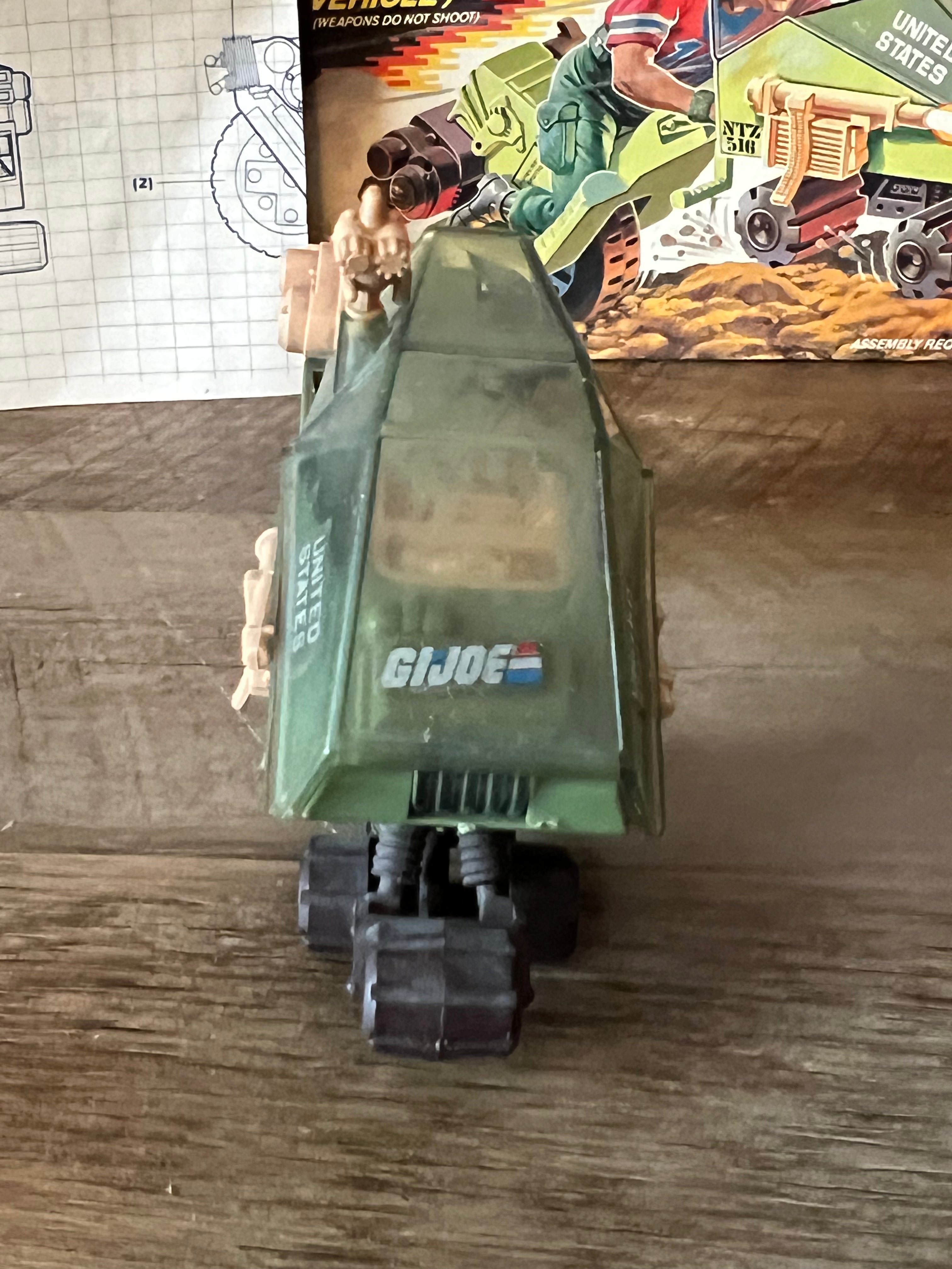 1986 Hasbro GI JOE- LCV : Recon Sled - Original Box & Vehicle and Blueprints